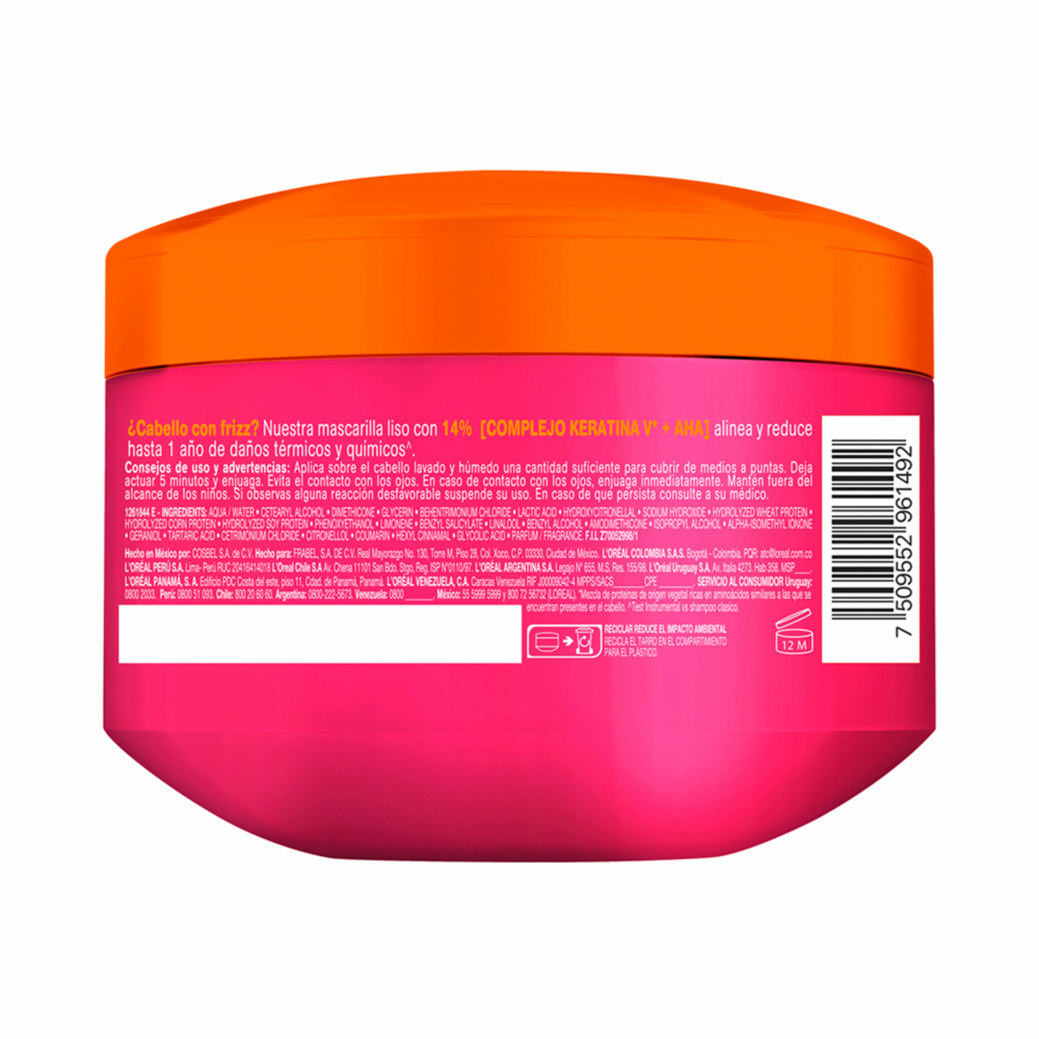 Mascara Capilar Dream Liso ELVIVE L’ORÉAL 300 G