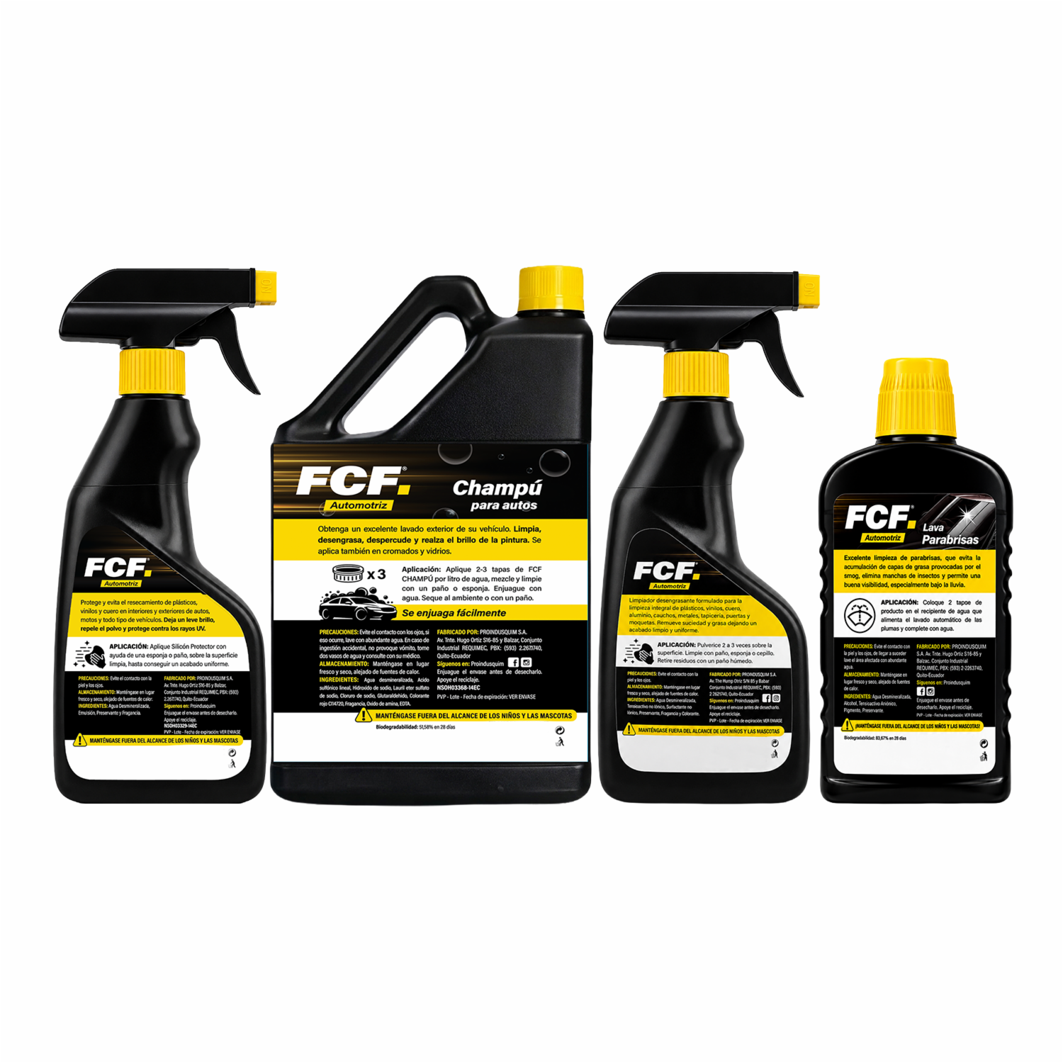 Kit De Limpieza Cuidado Automotriz FCF 2000 Ml