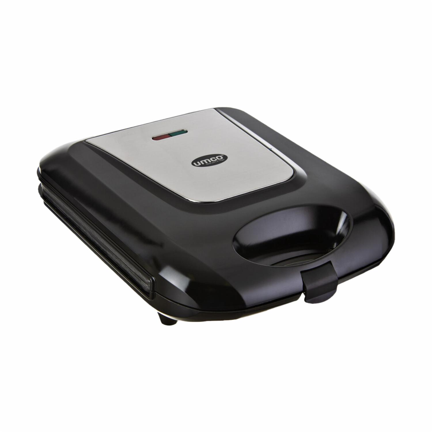 Sanduchera Negra 1200 Watts 9628 UMCO 4 Panes