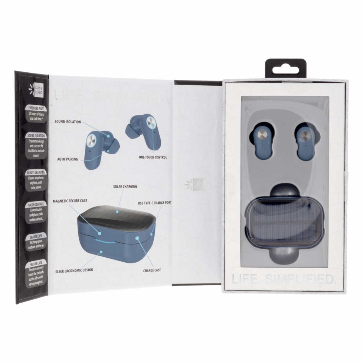 Audífonos Solar Earbuds CASE LOGIC Inalámbrico