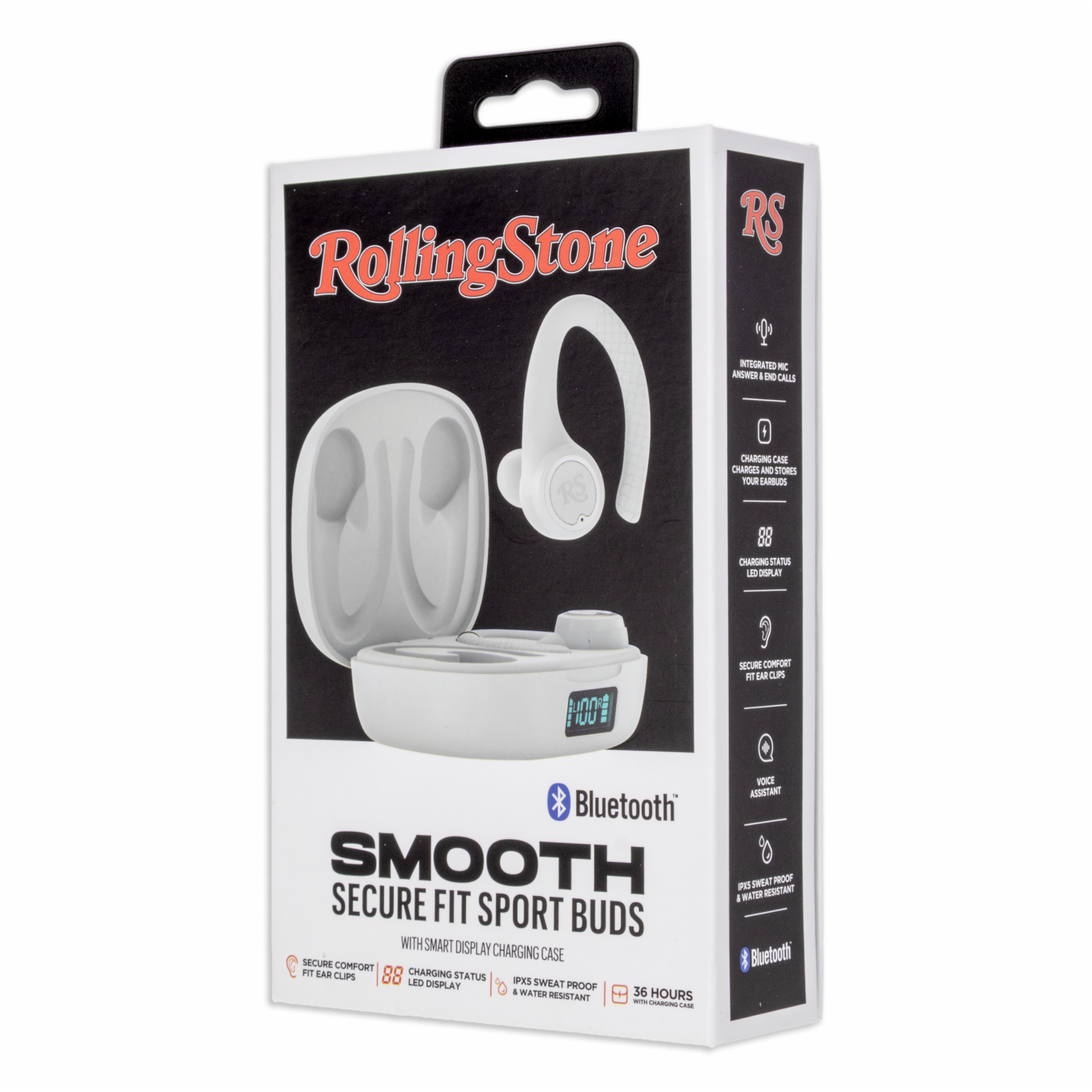 Audífonos Sportbuds Smooth Con Estuche De Carga Smart Blanco ROLLING STONE Inalámbrico