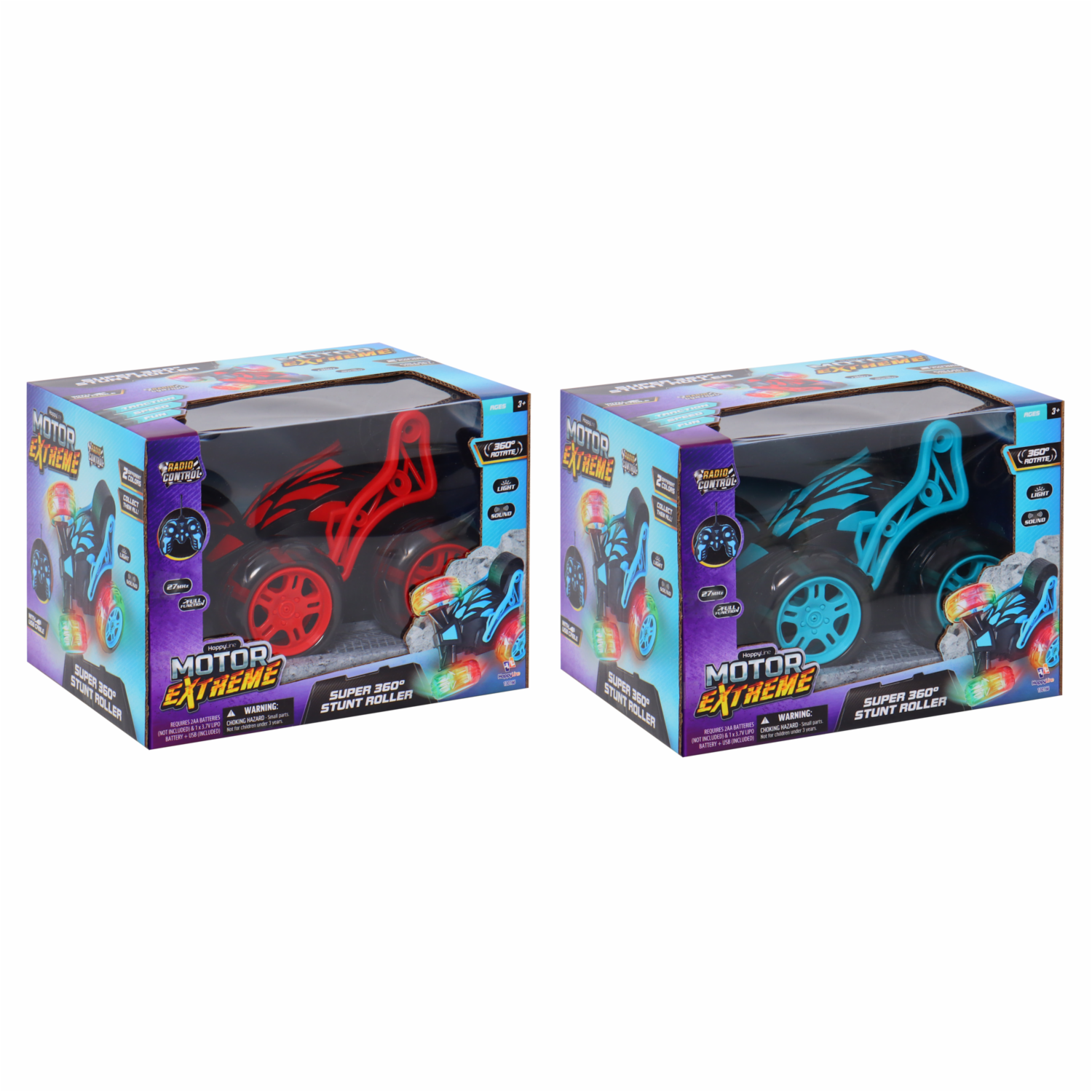 Vehículo R/C Stunt Roller MOTOR EXTREME Colores Surtidos