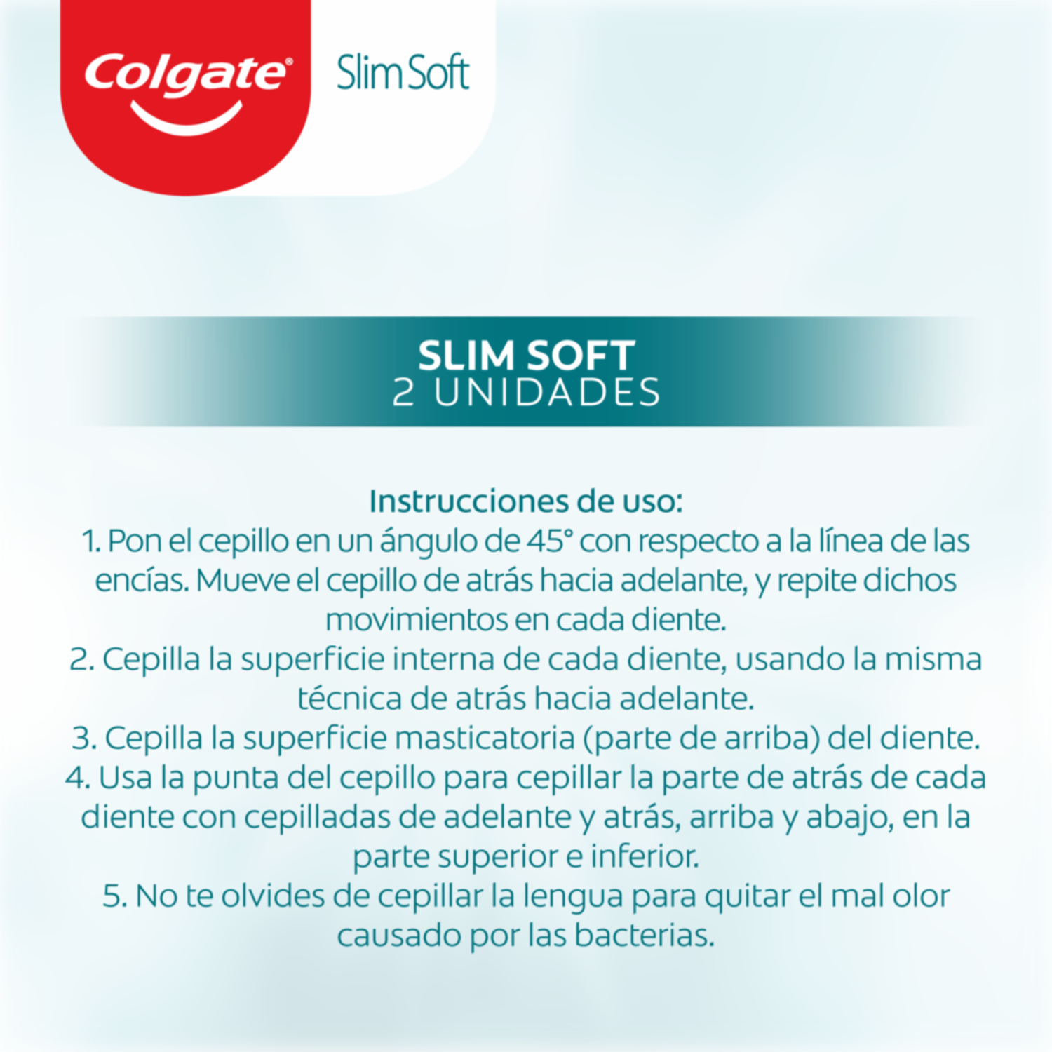 Cepillo Dental Slim Soft Base COLGATE 1X2 Unidades