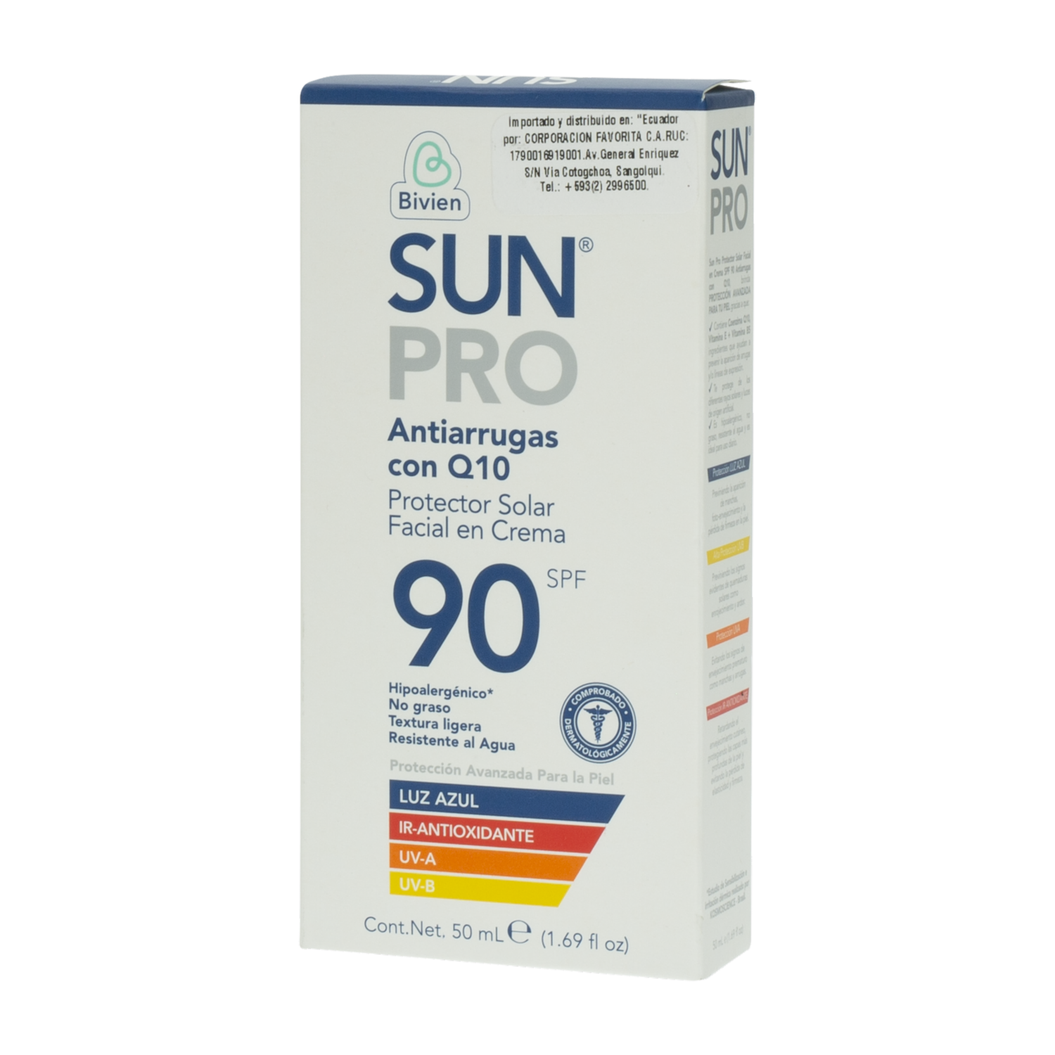 Protector Solar Facial Uzazantia Spf90 SUN PRO 50 Ml