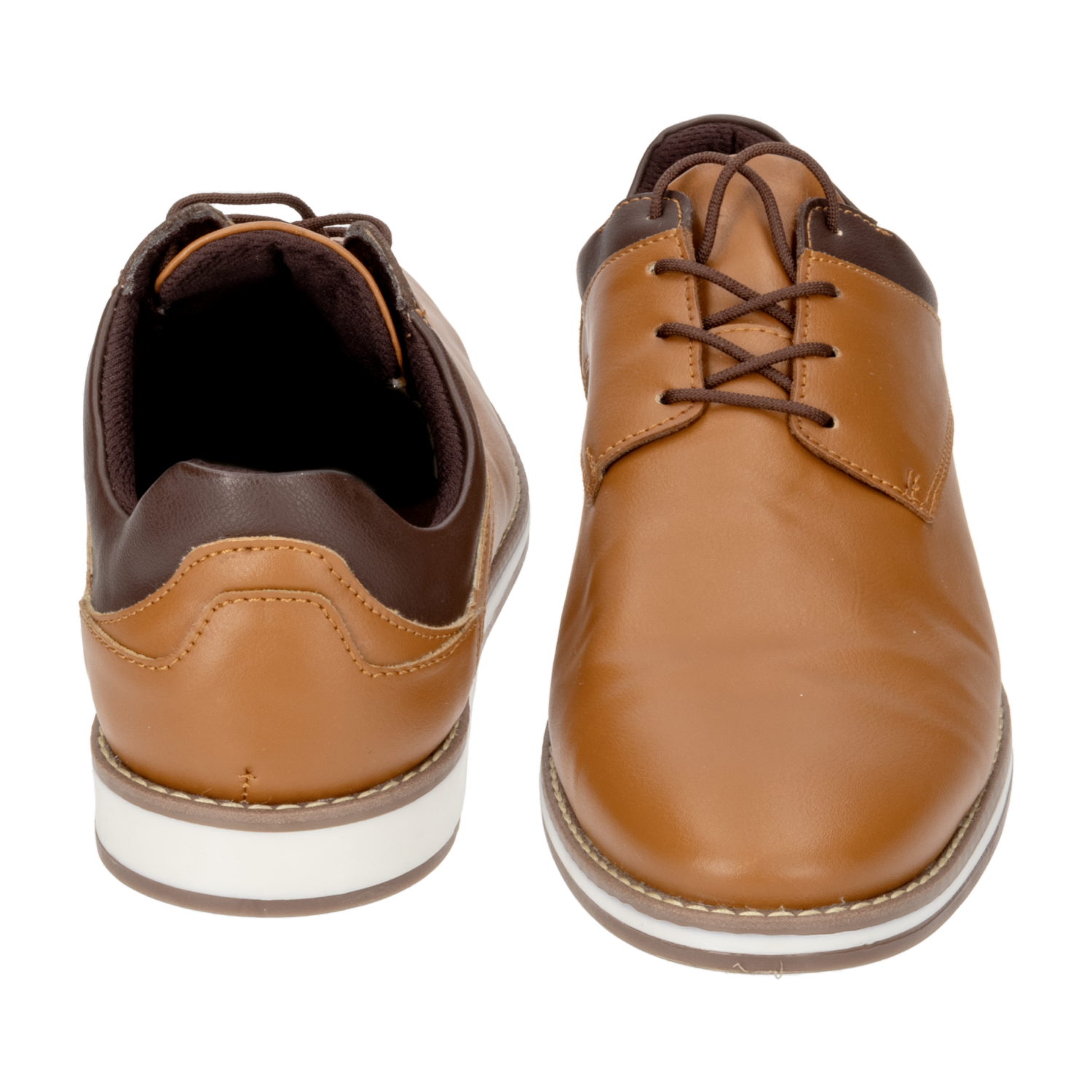 Zapatos Casual Miel De Cordón VECMAN