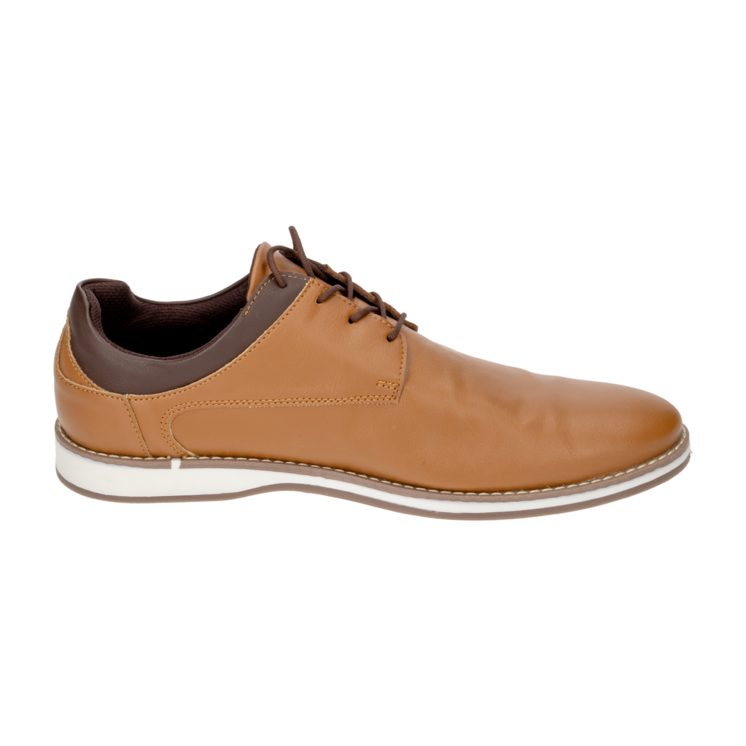 Zapatos Casual Miel De Cordón VECMAN
