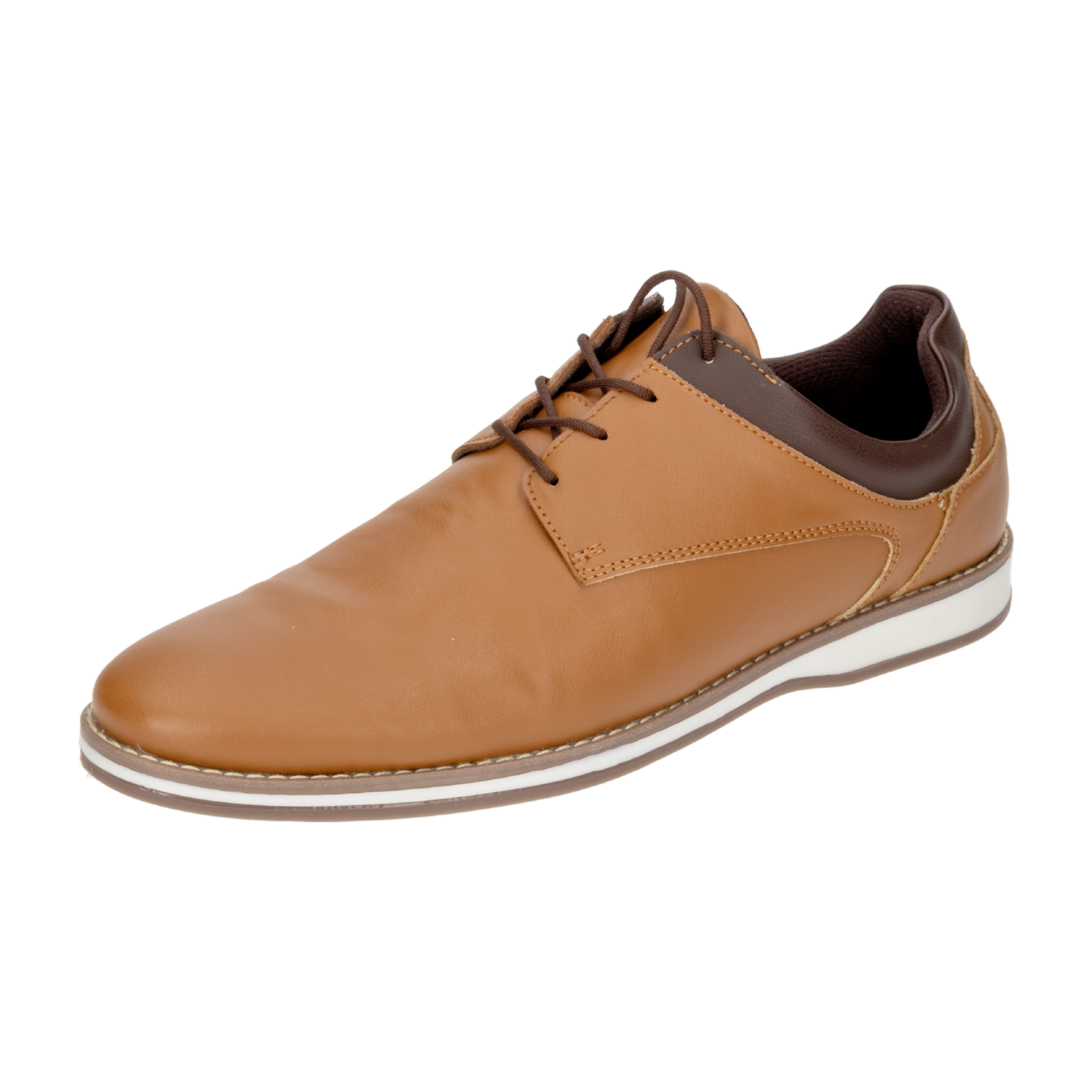 Zapatos Casual Miel De Cordón VECMAN