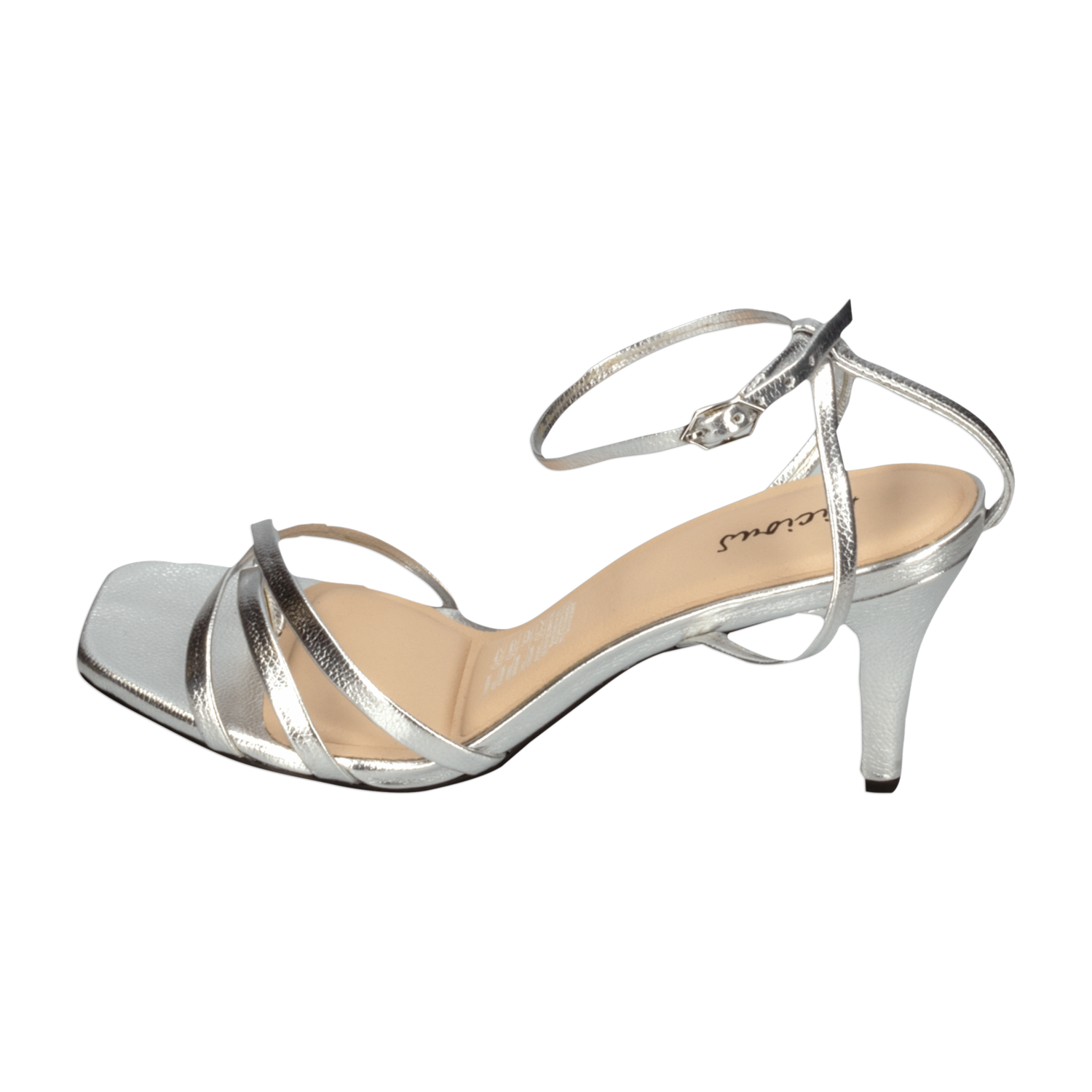 Sandalias De Dama Con Taco Beige LICIOUS