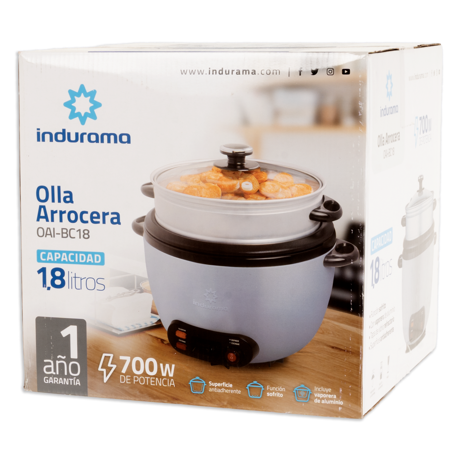 Olla Arrocera Croma INDURAMA 1,8 Litros