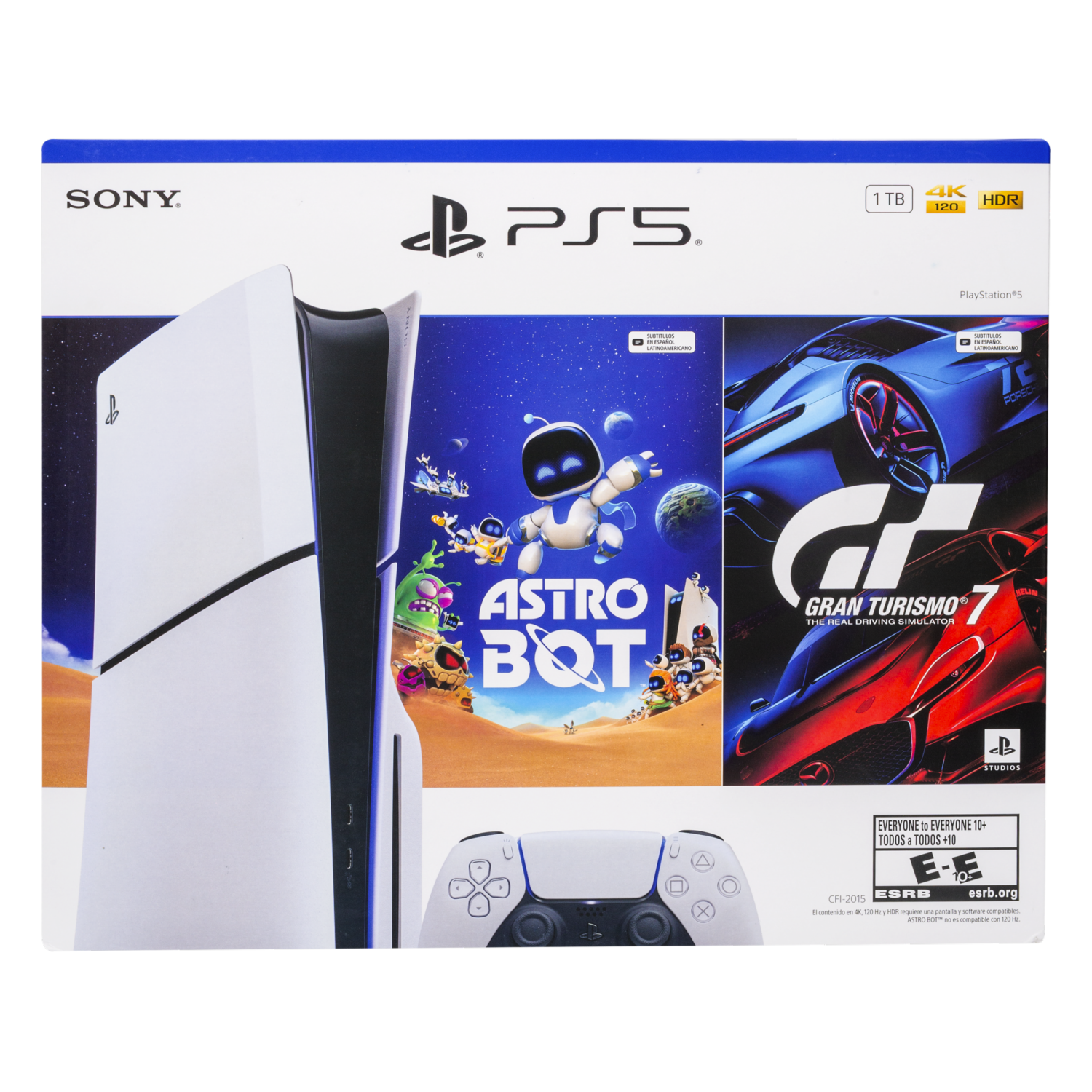 PlayStation Disco Ps5 2015 Gran Turismo 7 Y Astro Bot SONY Estándar