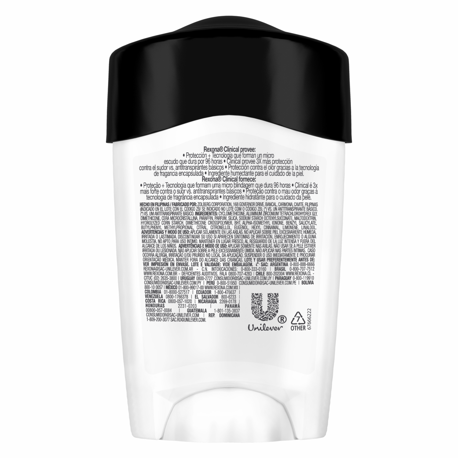 Desodorante En Barra Clinical Men REXONA 48 G