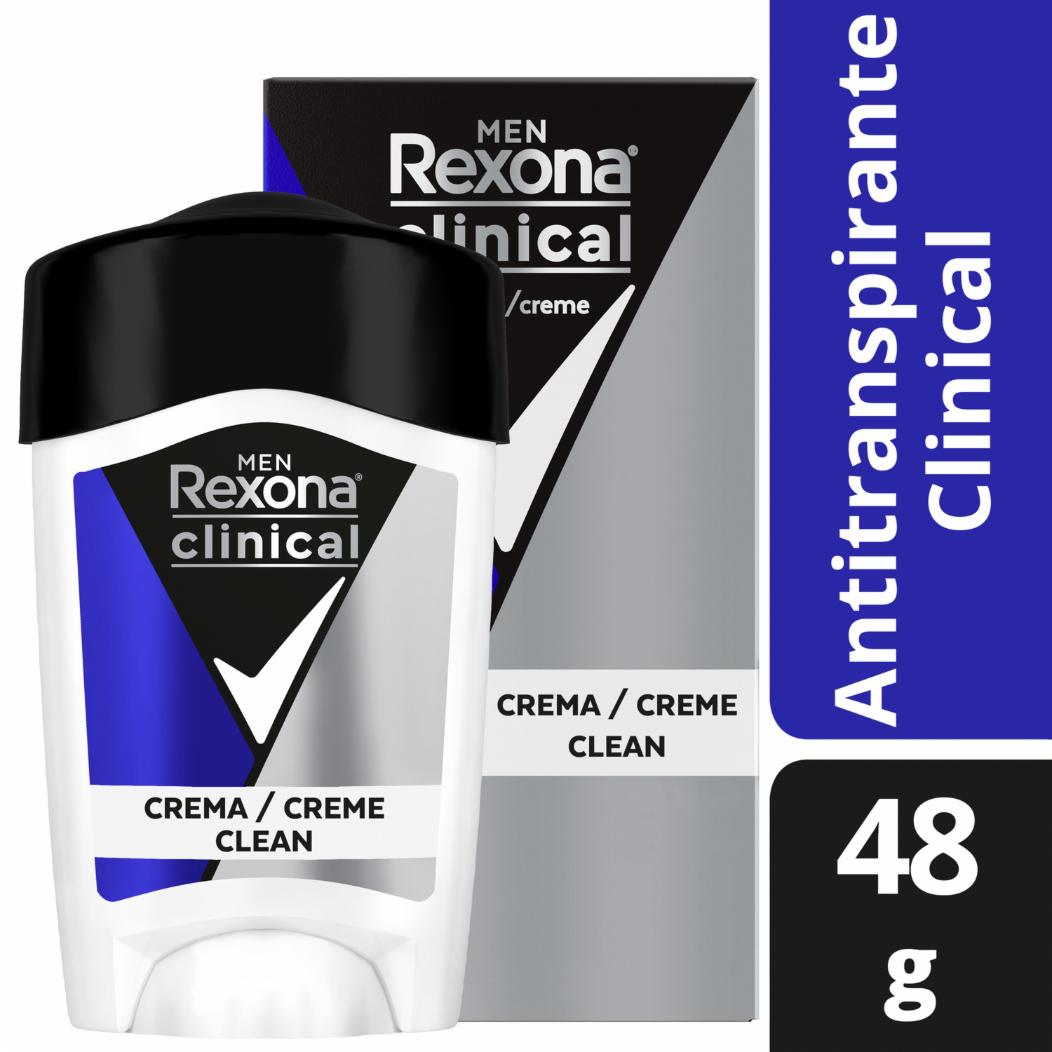 Desodorante En Barra Clinical Men REXONA 48 G