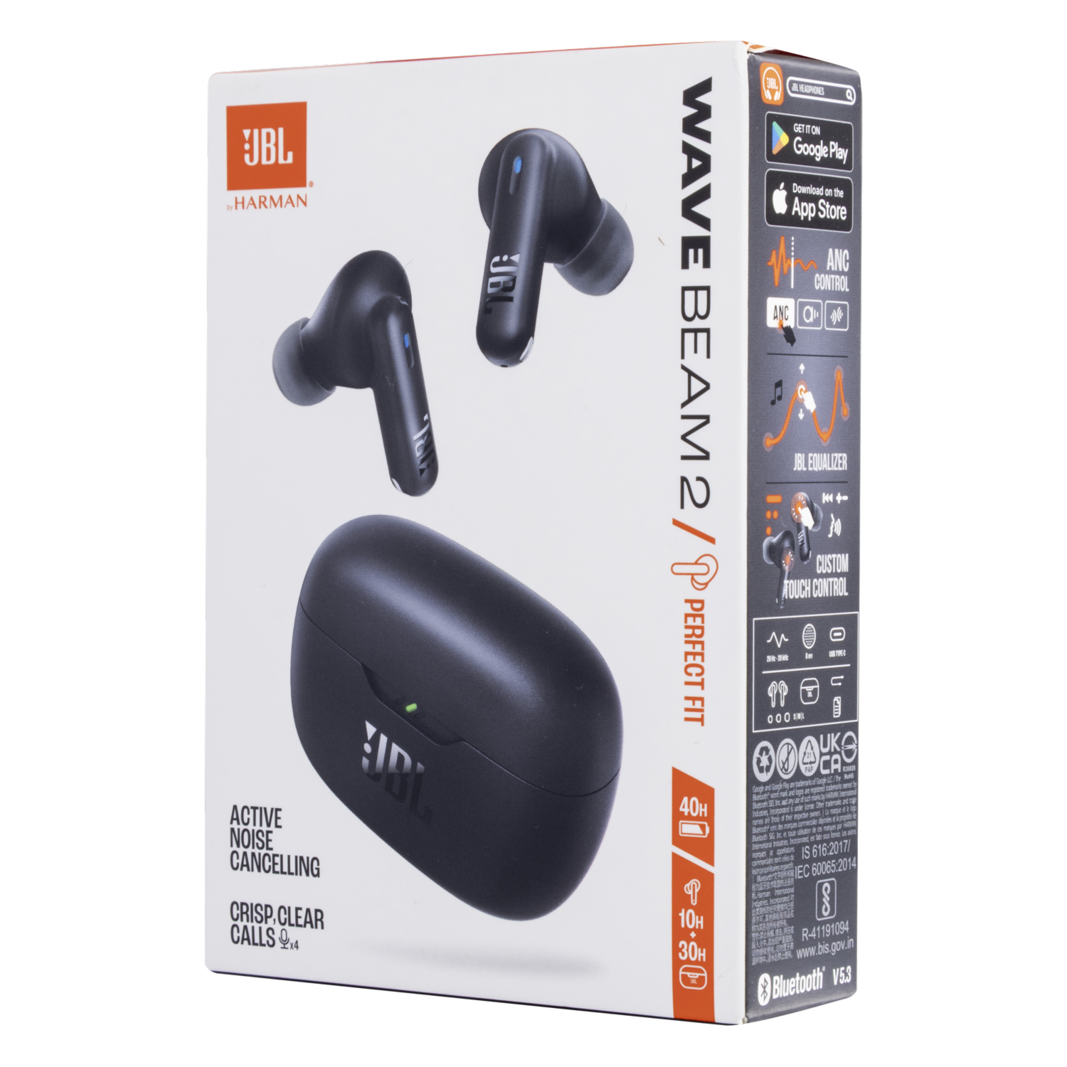 Audífonos Wave Beam 2 MM907JBL19 Black JBL Inalámbricos