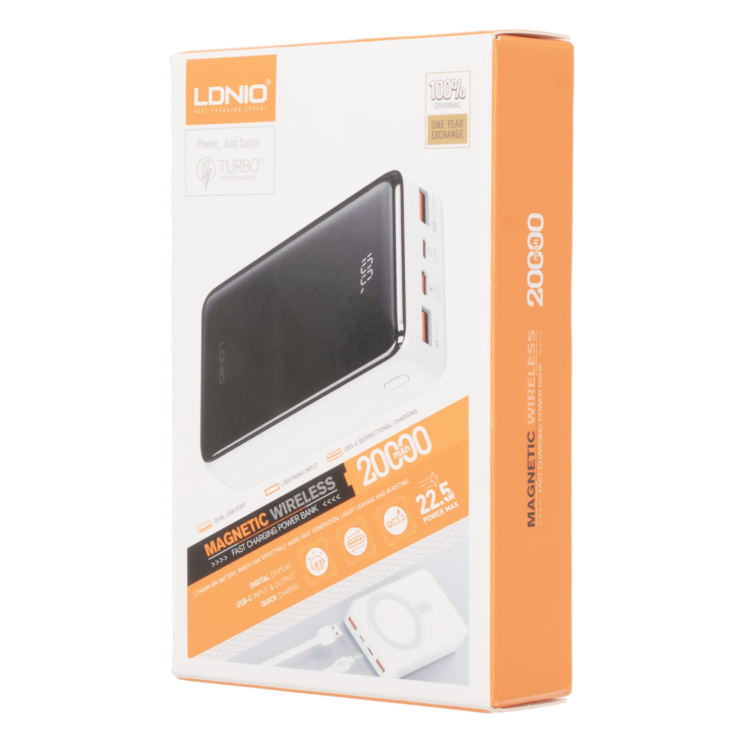 Power Bank Pq18 Con Pantalla Led 20000 Mah LDNIO 22,5 W