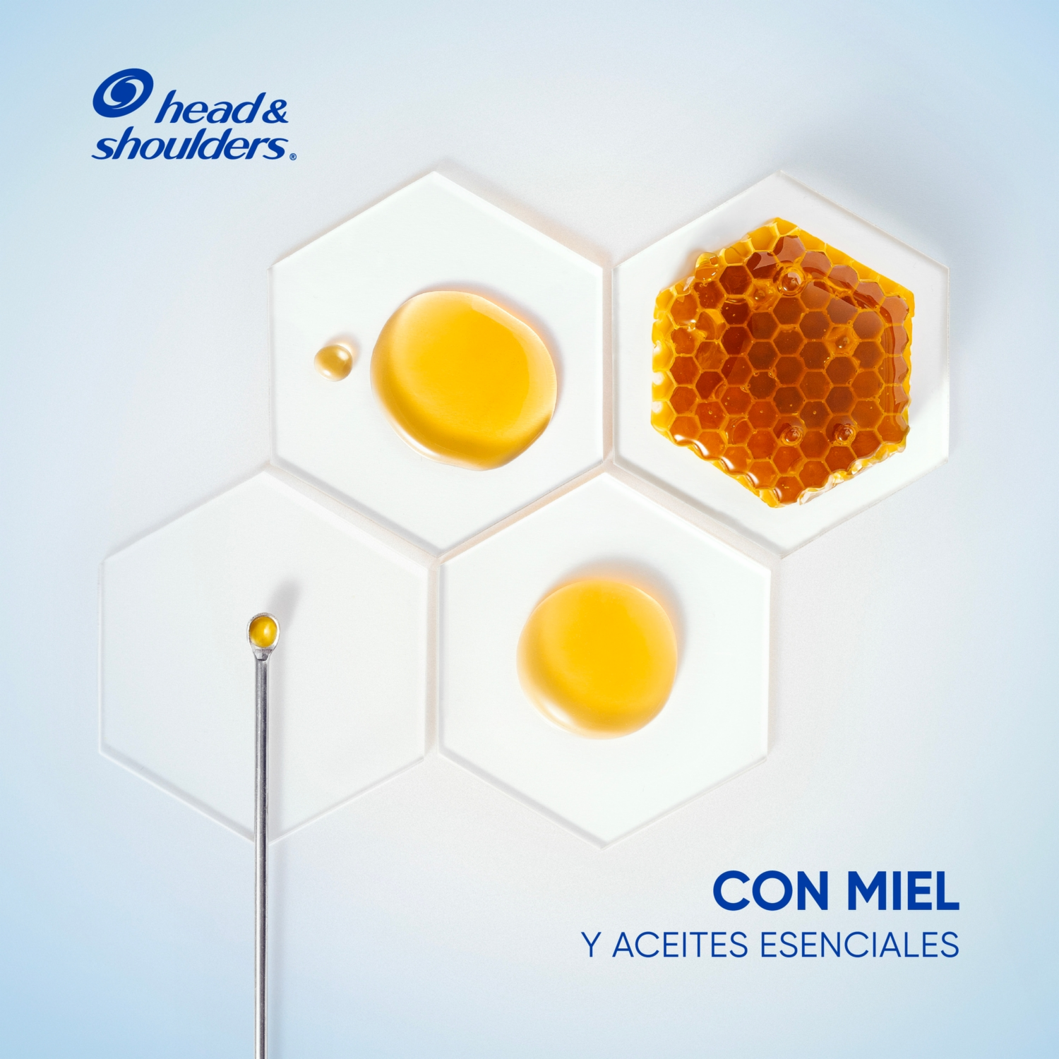 Shampoo De Cabello Anti-Resequedad Nutrición Diaria Miel Aceites Y Esenciales HEAD & SHOULDERS 180 Ml