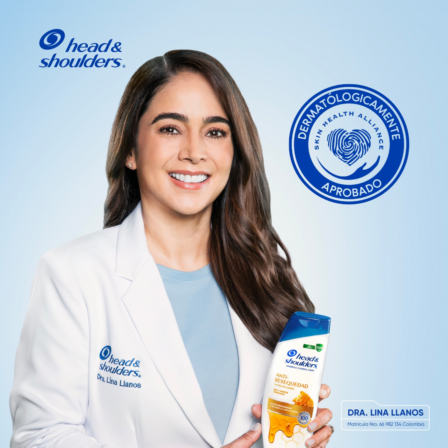 Shampoo De Cabello Anti-Resequedad Nutrición Diaria Miel Aceites Y Esenciales HEAD & SHOULDERS 180 Ml