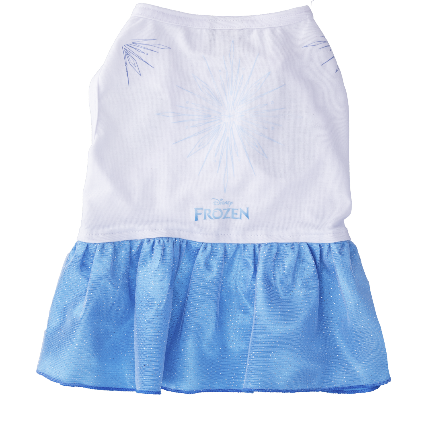 Vestido Para Mascota Diseño Frozen Elsa DISNEY Talla Pequeño