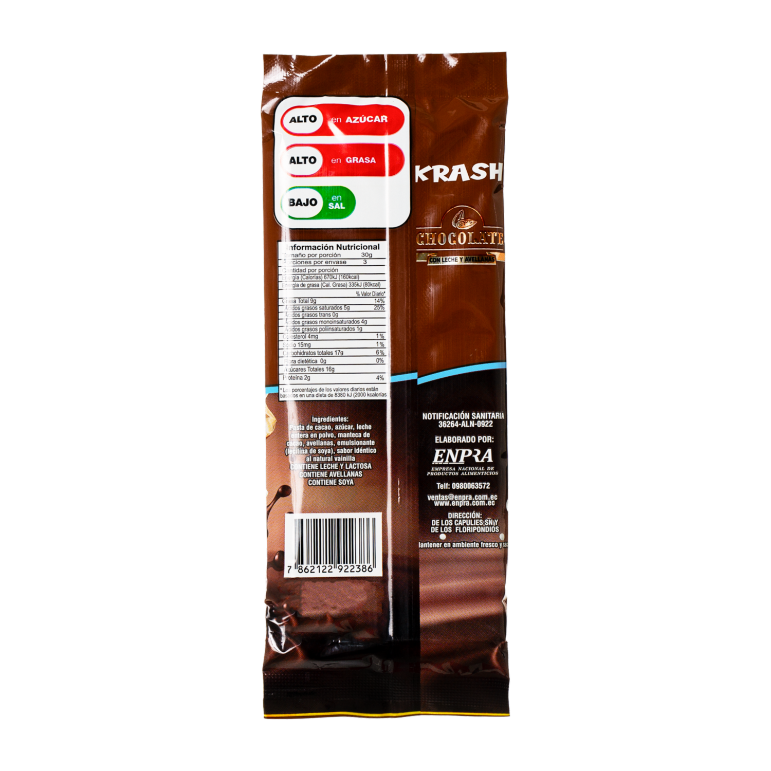 Chocolate Con Leche Y Avellana KRASH 100 G