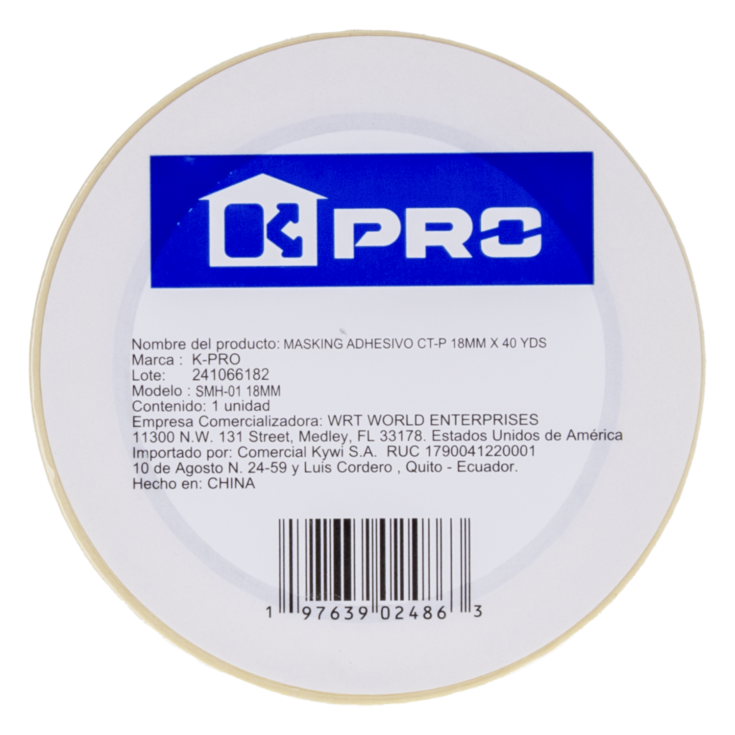 Masking Adhesivo K PRO 18Mm x 40 Yardas