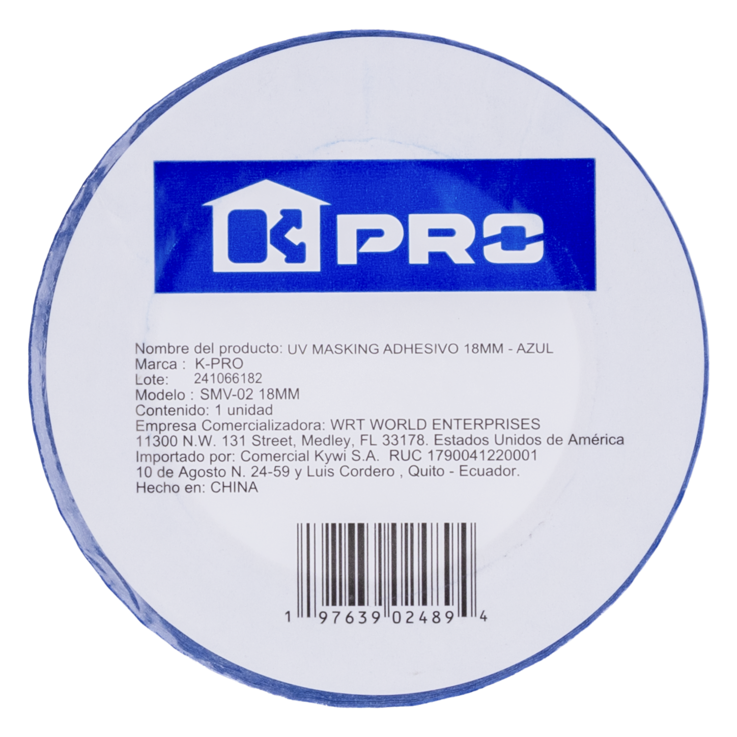 Masking Adhesivo Azul K PRO 18 Milímetros