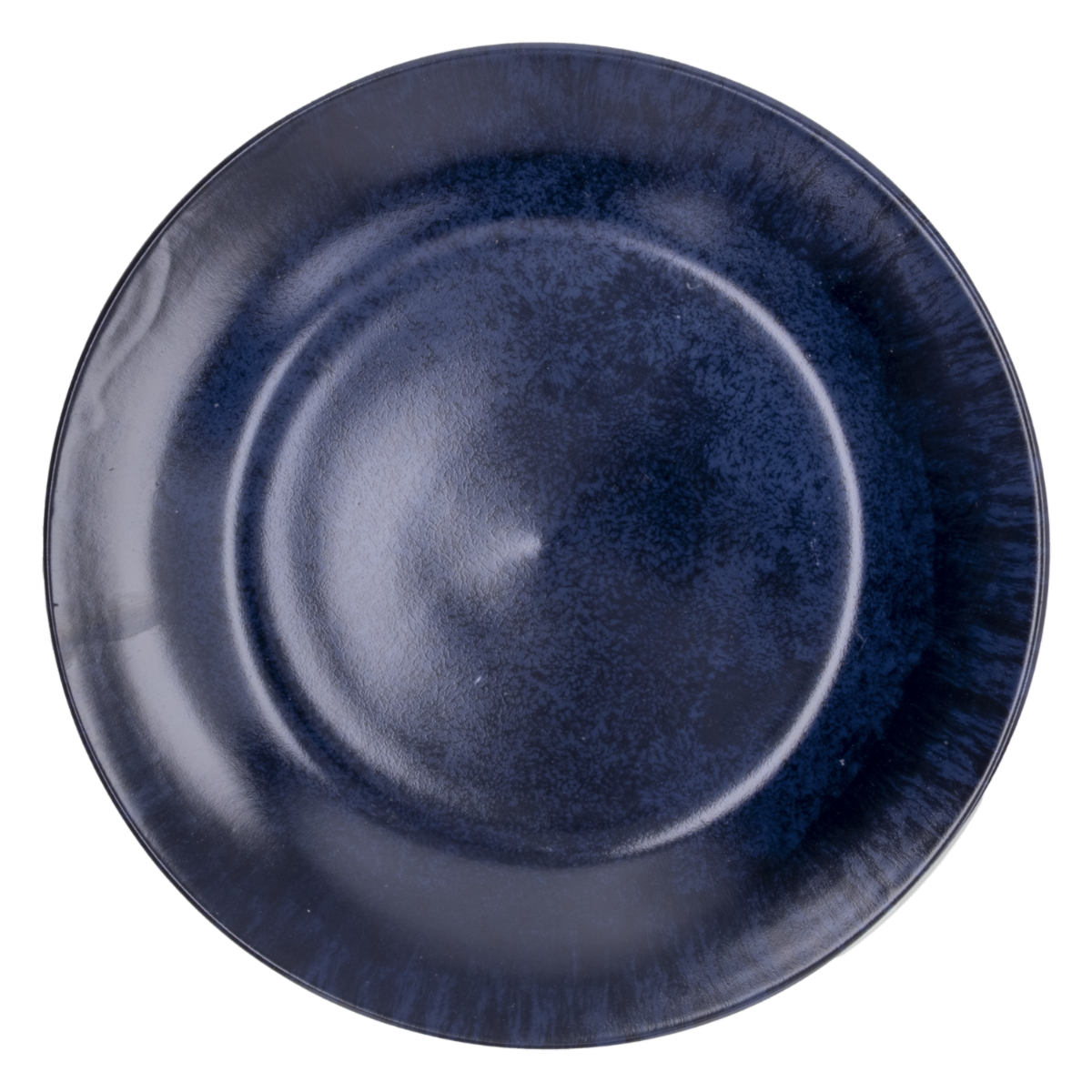 Vajilla Azul Brillante Orilla Negra FREE HOME 16 Piezas