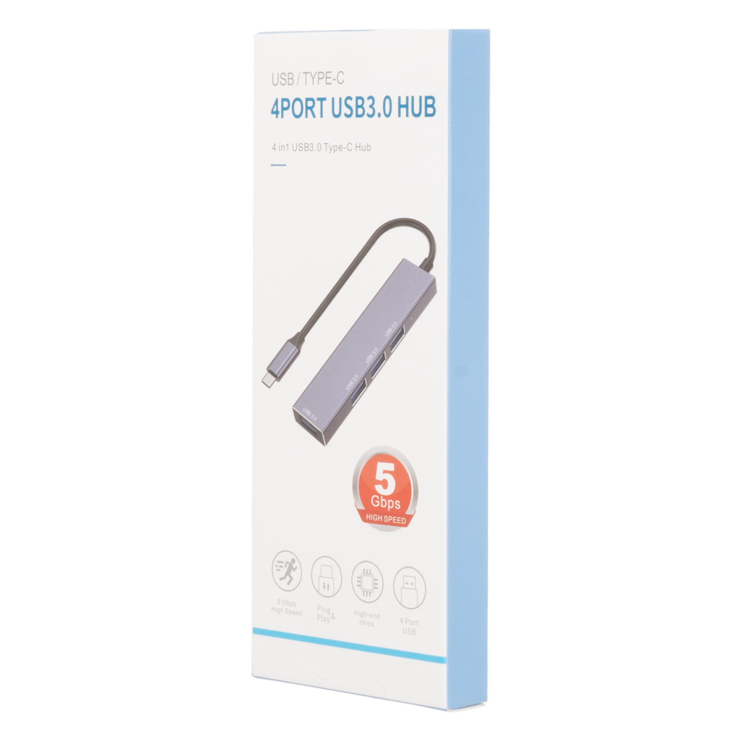 Adaptador Hub Multipuertos Tipo C TREQA 4 En 1