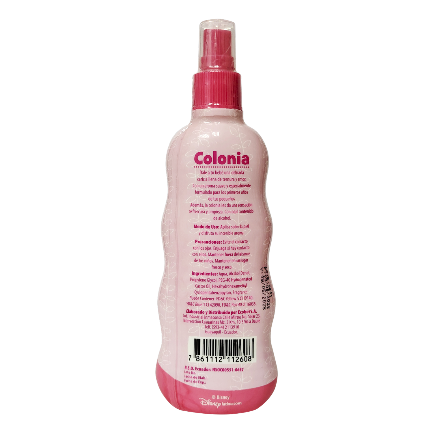 Colonia Fragancia Ligera Baby Niña HAPPY BABY 250 Ml