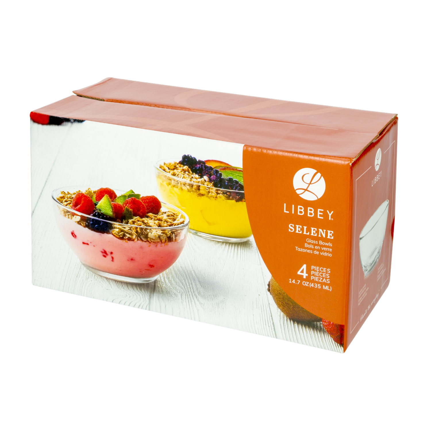 Set Tazones Selene Acrílicos LIBBEY 4 Piezas