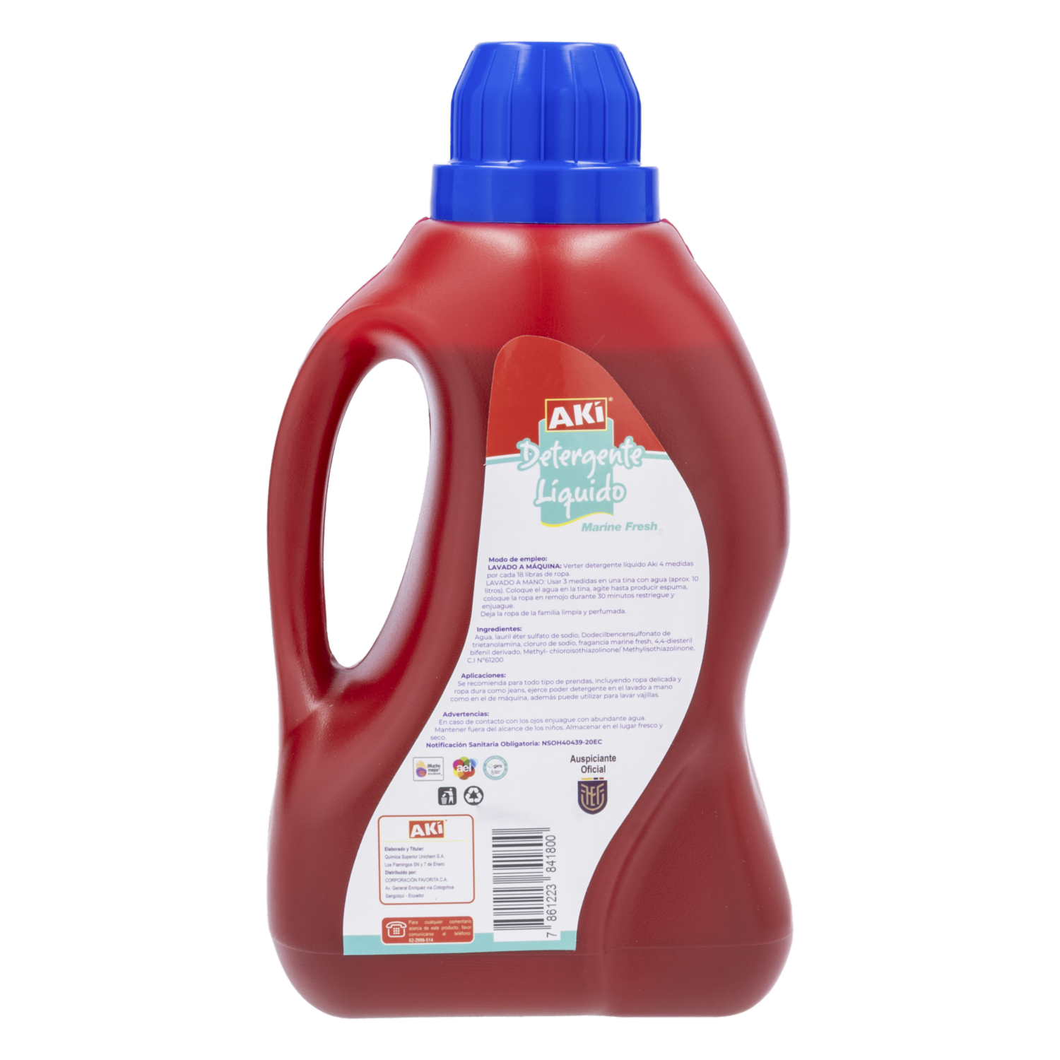 Detergente Líquido Fragancia Marine Fresh FEF AKÍ 2000 Ml