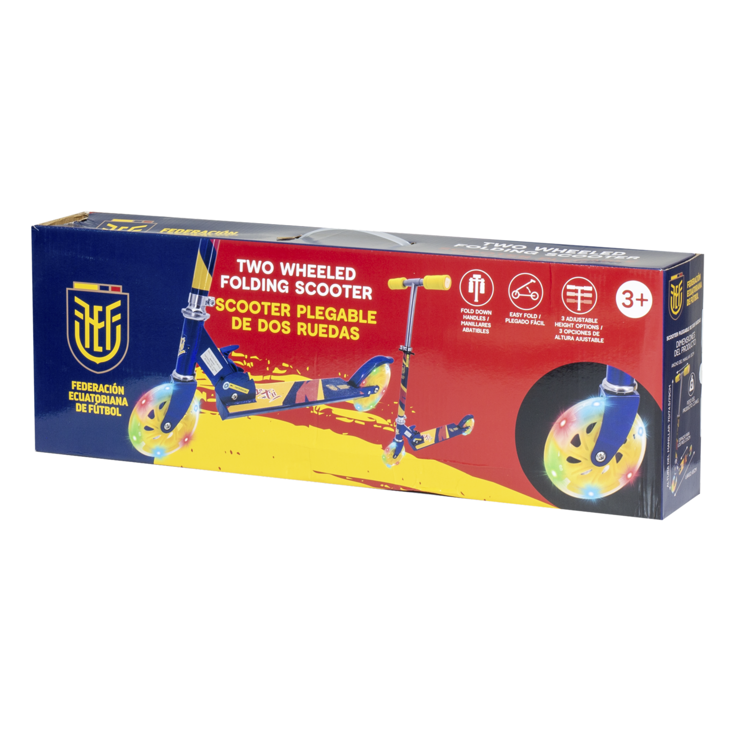 Scooter De Rueda Pequeña Con Luz Led LA TRI Plegable