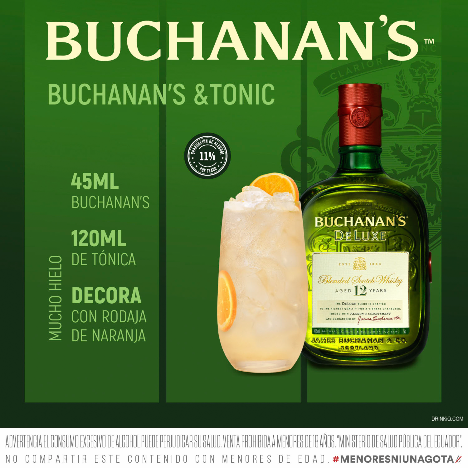 Whisky Deluxe 12 Años BUCHANAN´S 750 Ml