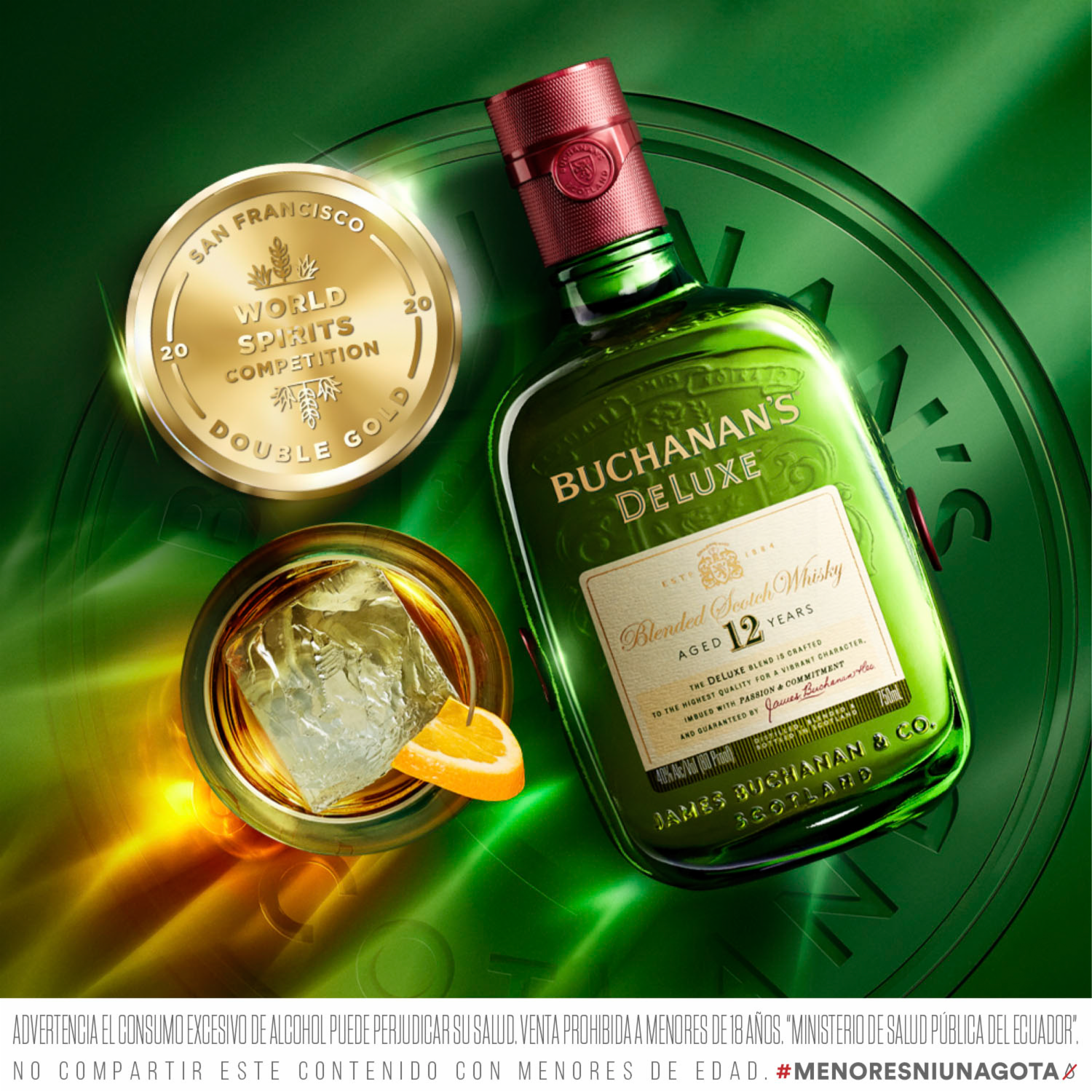 Whisky Deluxe 12 Años BUCHANAN´S 750 Ml