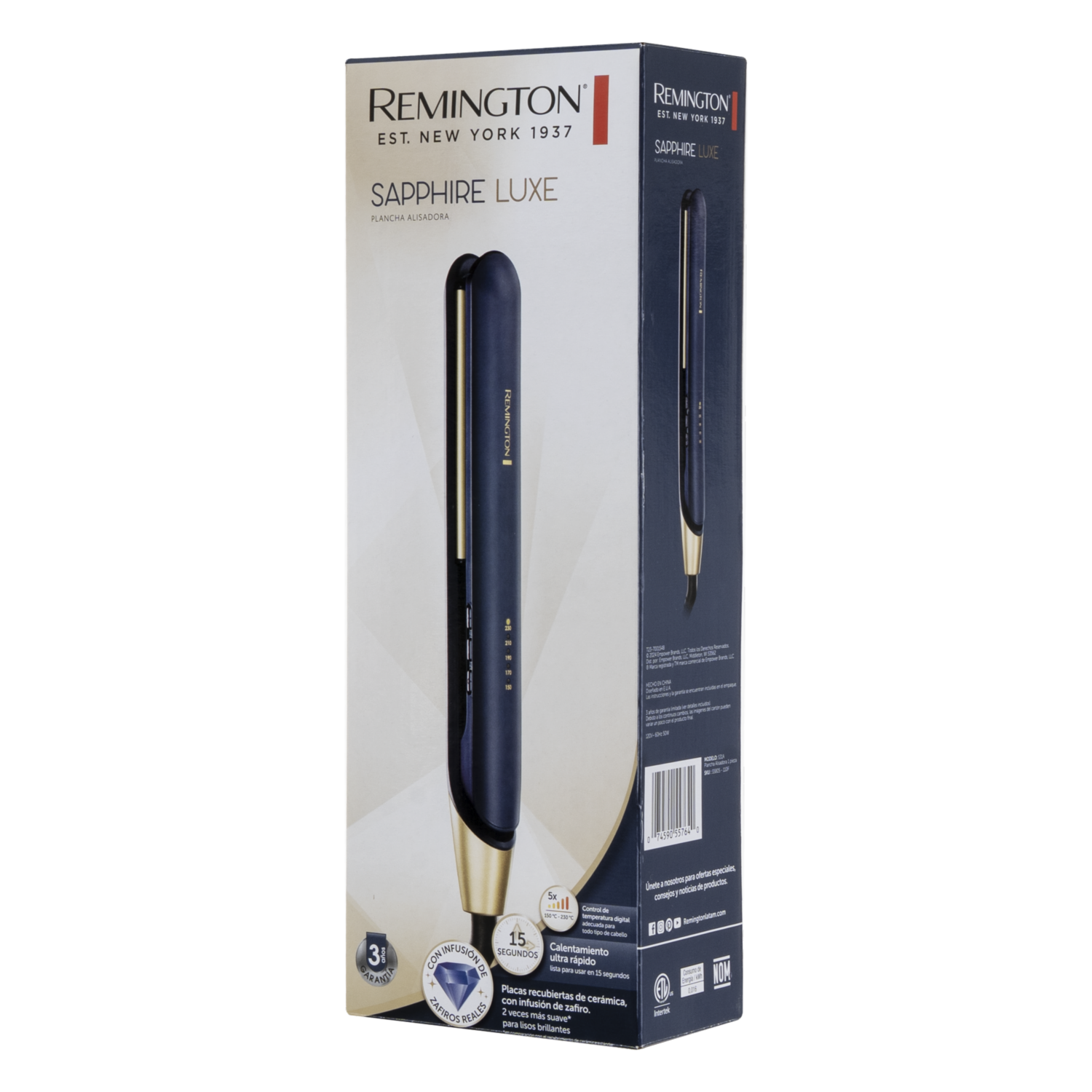 Plancha De Cabello Shapire Luxe 230 Grados REMINGTON 5 Temperaturas