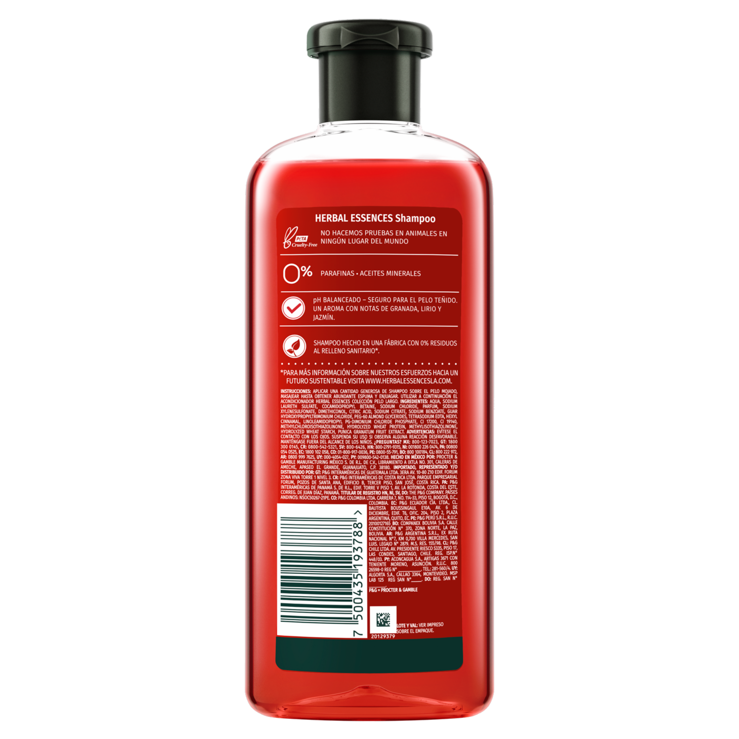 Shampoo Para Cabello Classic Granada HERBAL ESSENCES 400 Ml