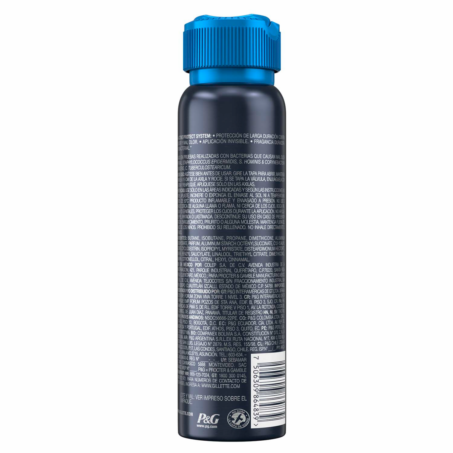 Desodorante En Aerosol Specialized Cool Wave GILLETTE 150 Ml