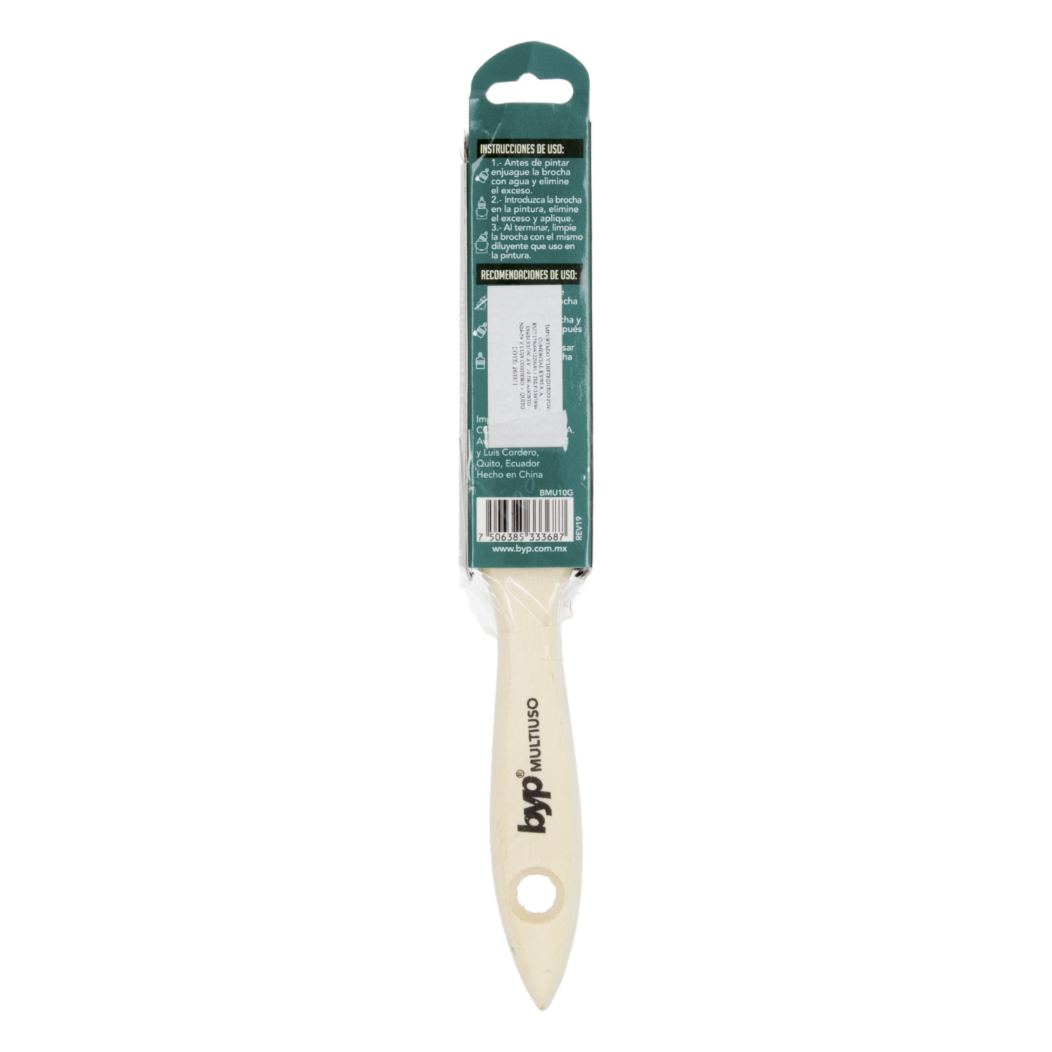 Brocha Multiuso Cerda Gris 1″ Byp BYP Unidad
