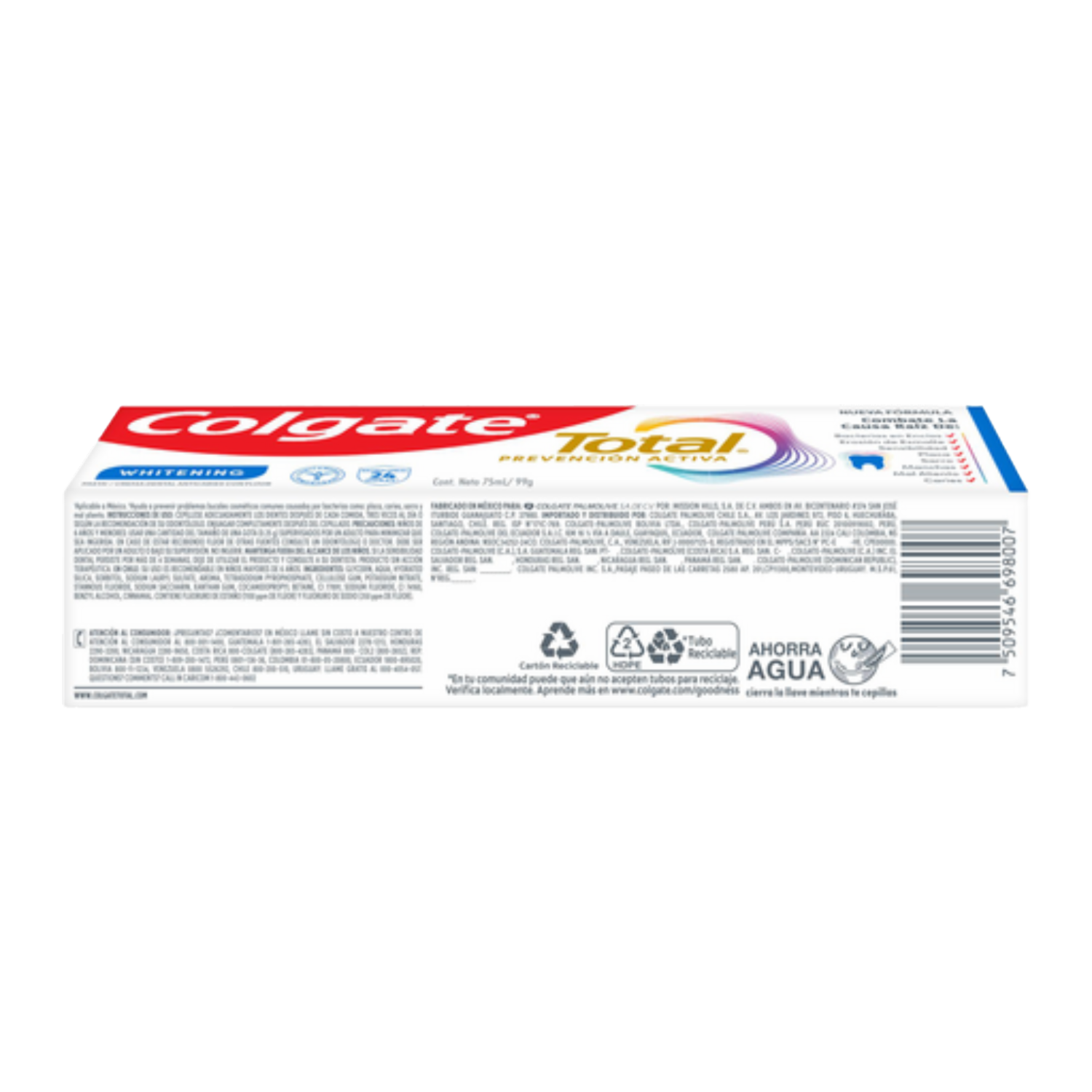 Pasta Dental Total Whitening COLGATE 75 Ml