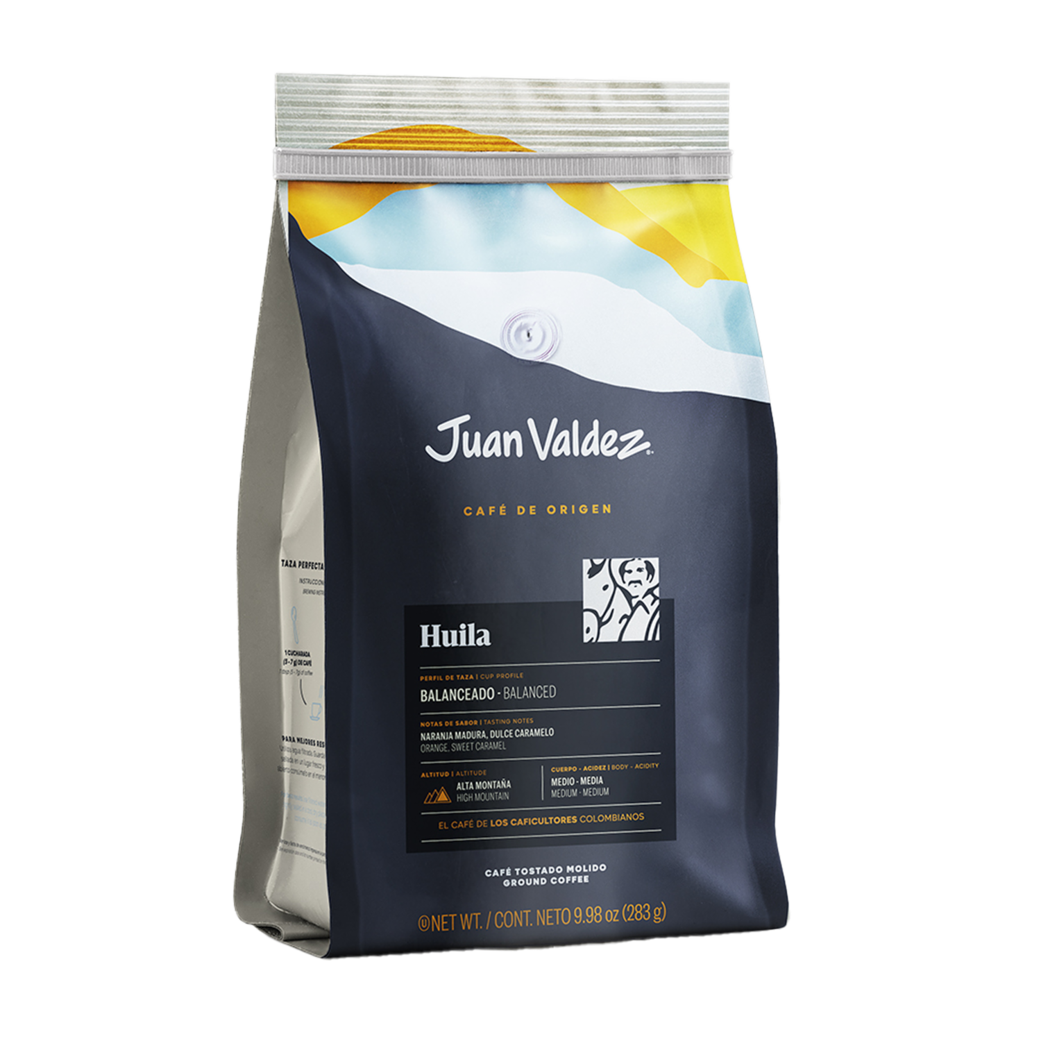 Café Tostado Y Molido Orígenes Huila JUAN VALDEZ 283 G