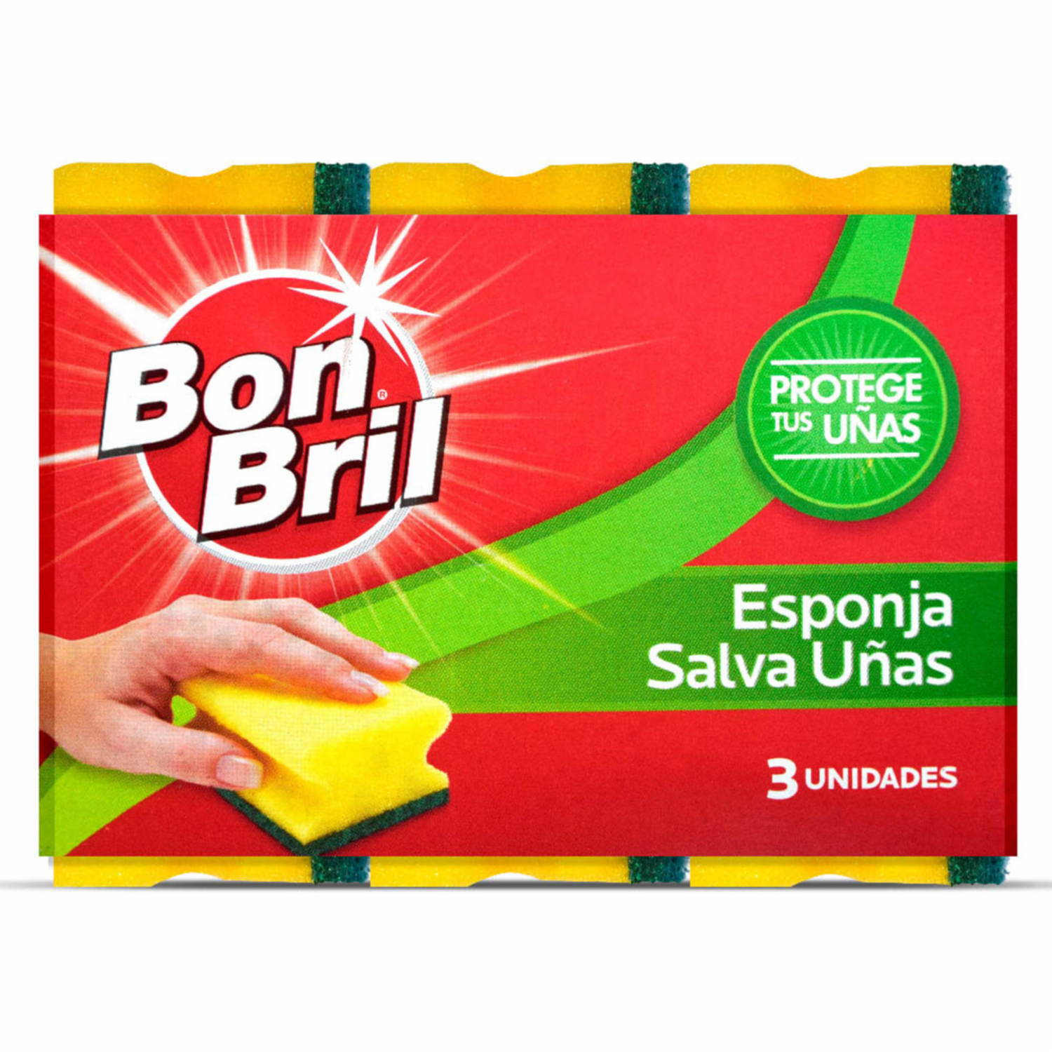Esponja Lavavajilla Salva Uñas BON BRIL X3 Uds