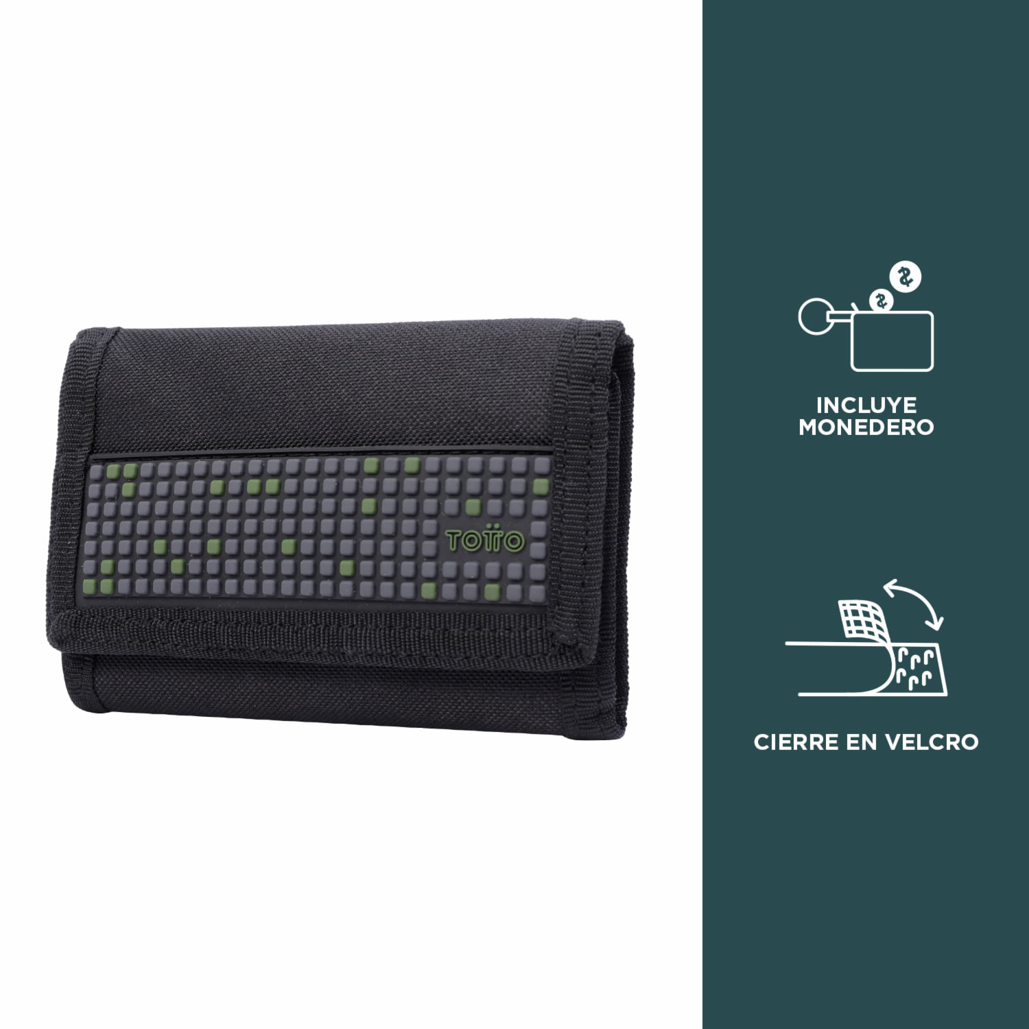 Billetera Negra Modelo Quincly Para Caballero TOTTO