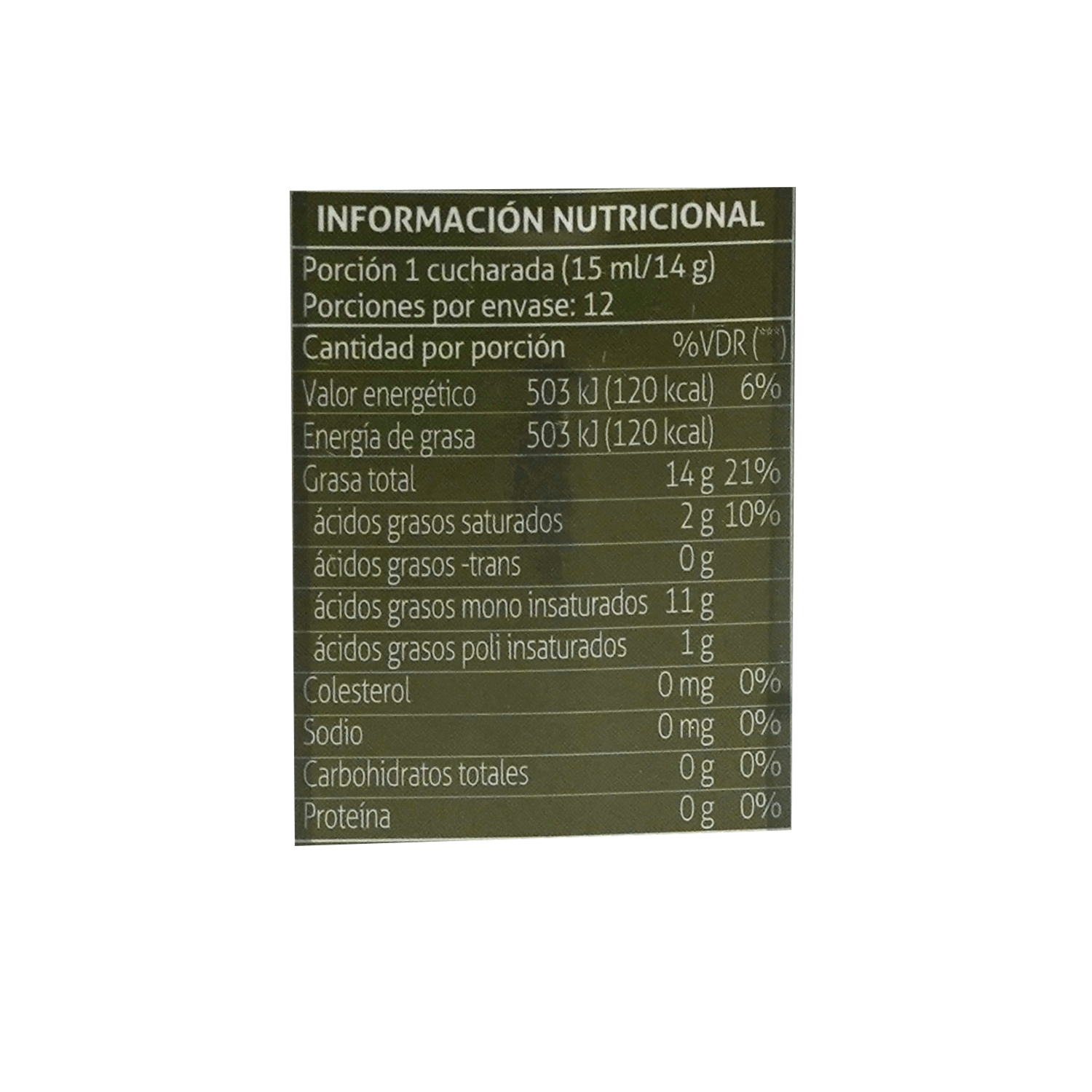 Aceite Comestible De Oliva Extra Virgen CARBONELL 250 Ml