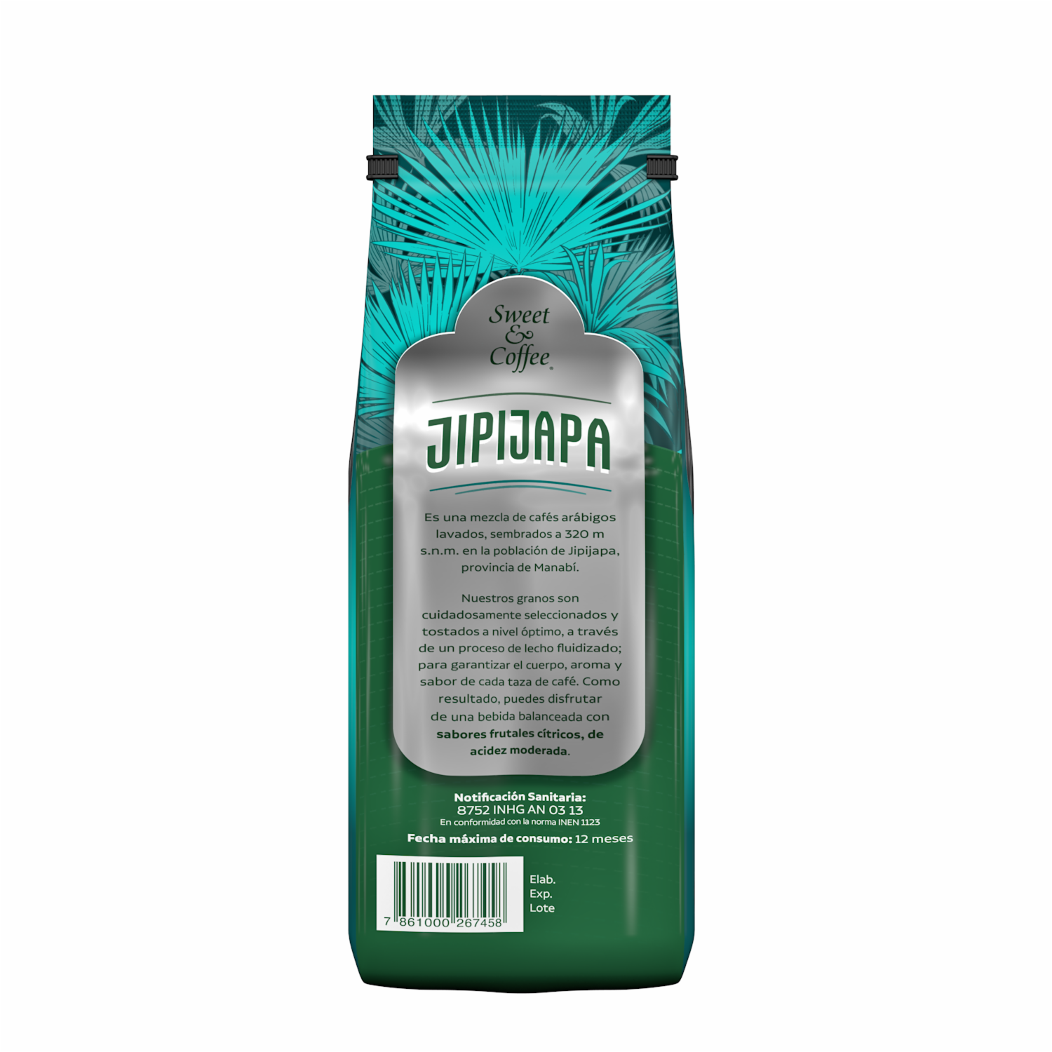 Café Tostado Y Molido Arábigo Jipijapa SWEET & COFFEE 400 G
