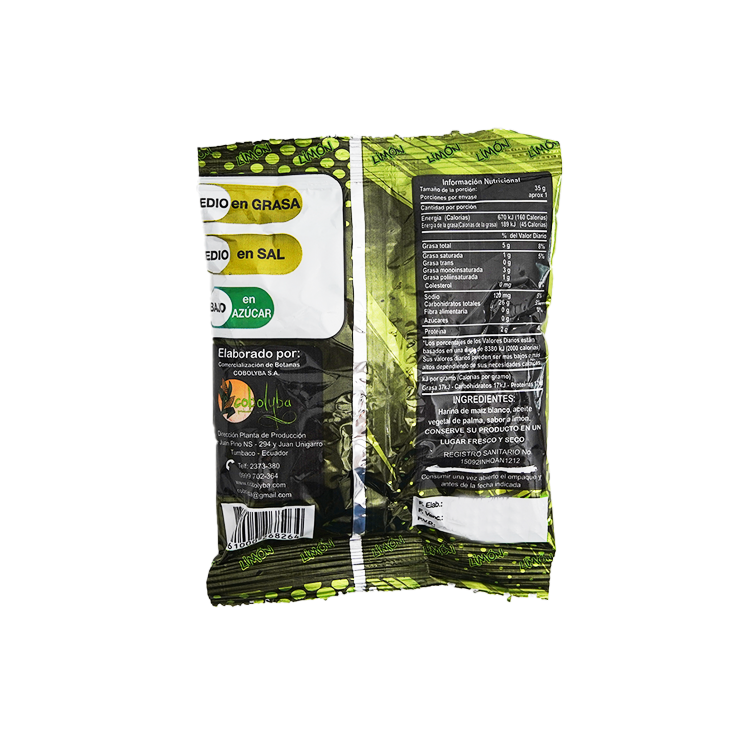 Bocaditos De Maíz Sabor Limón BOTANAS 35 G