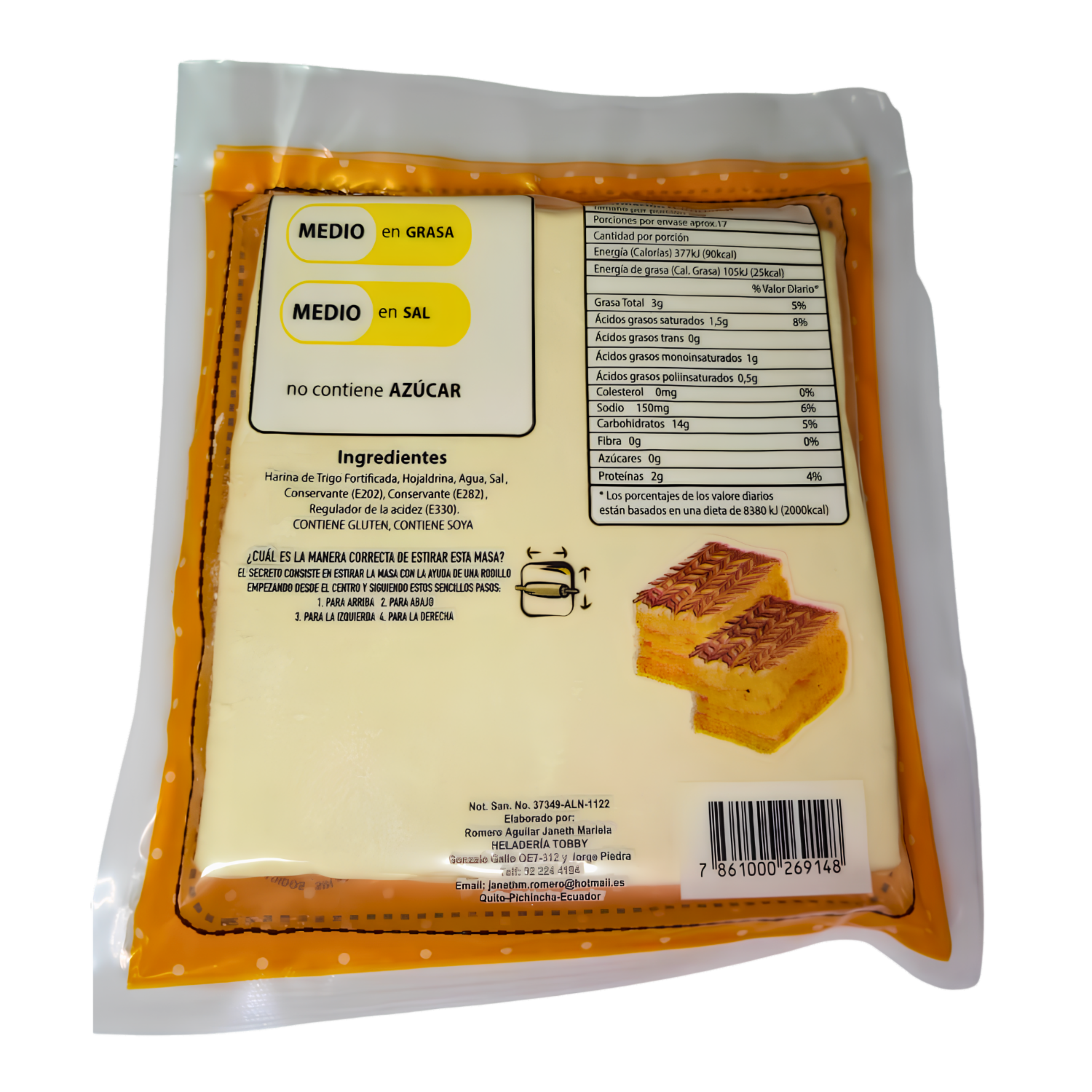 Masa De Hojaldre TOBBÝ 500 G