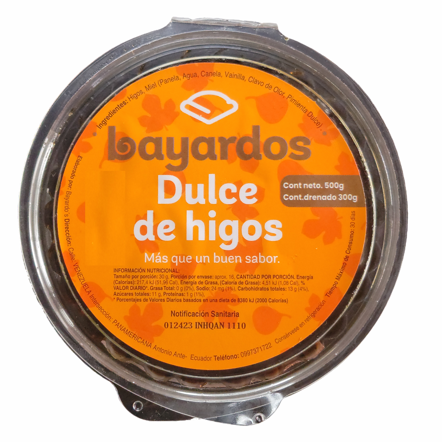 Dulce De Higos Listo BAYARDOS 500 G