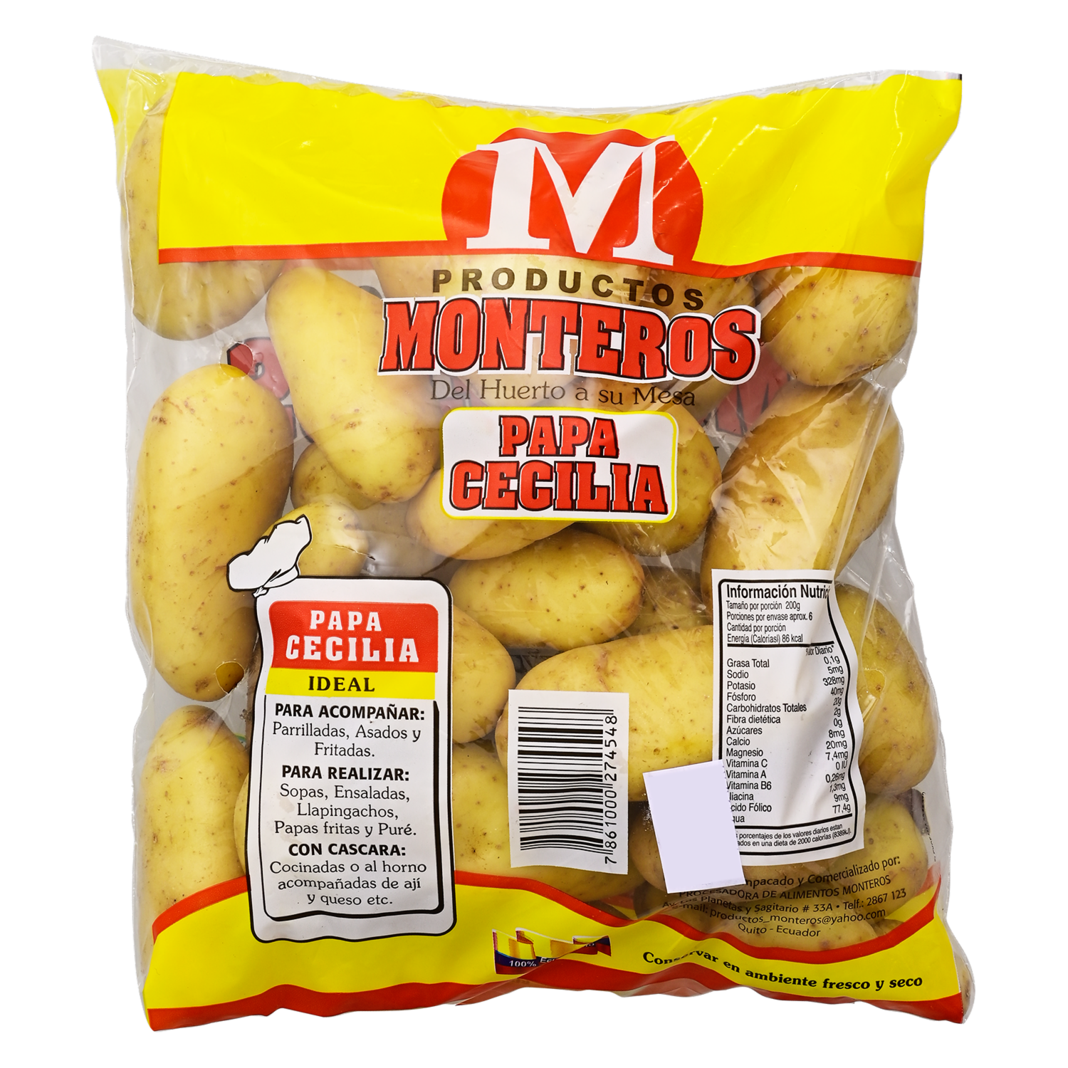 Papa Cecilia PRODUCTOS MONTEROS 1200g