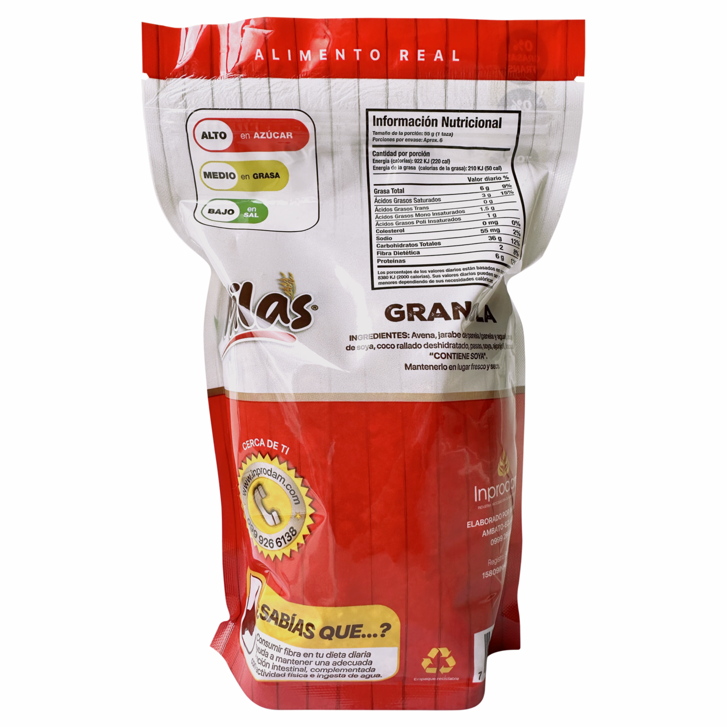 Granola De Avena Con Semillas Y Frutos Secos MILAS 350 G