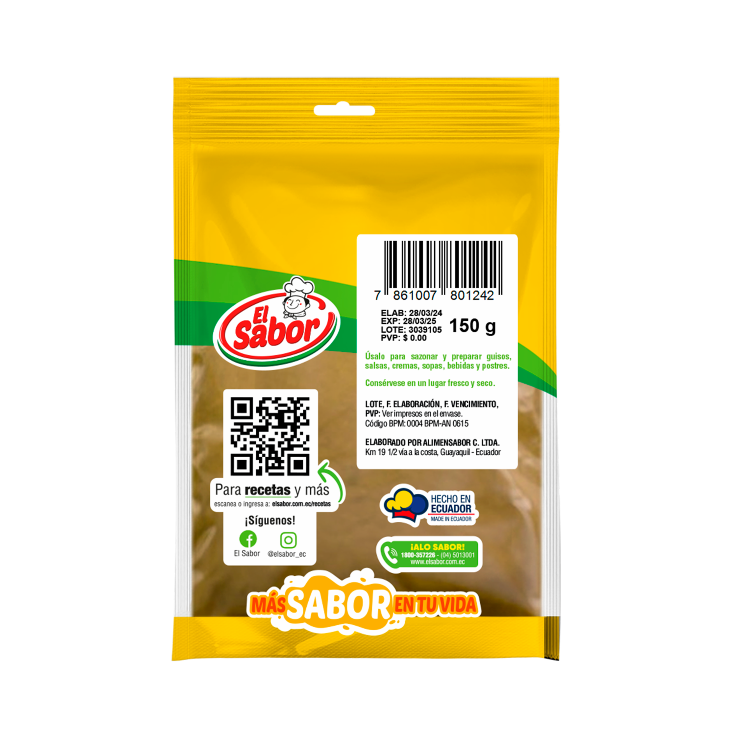 Comino Natural EL SABOR 150 G