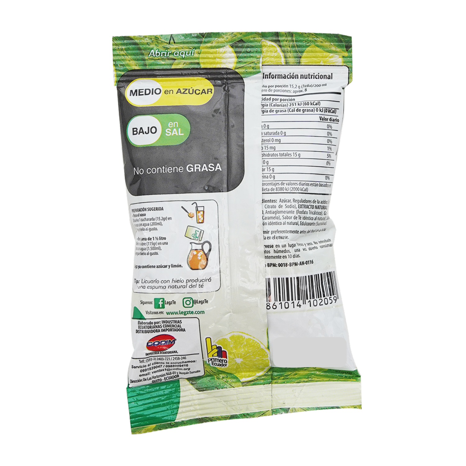 Té Frio De Limón LEGZ 115 G