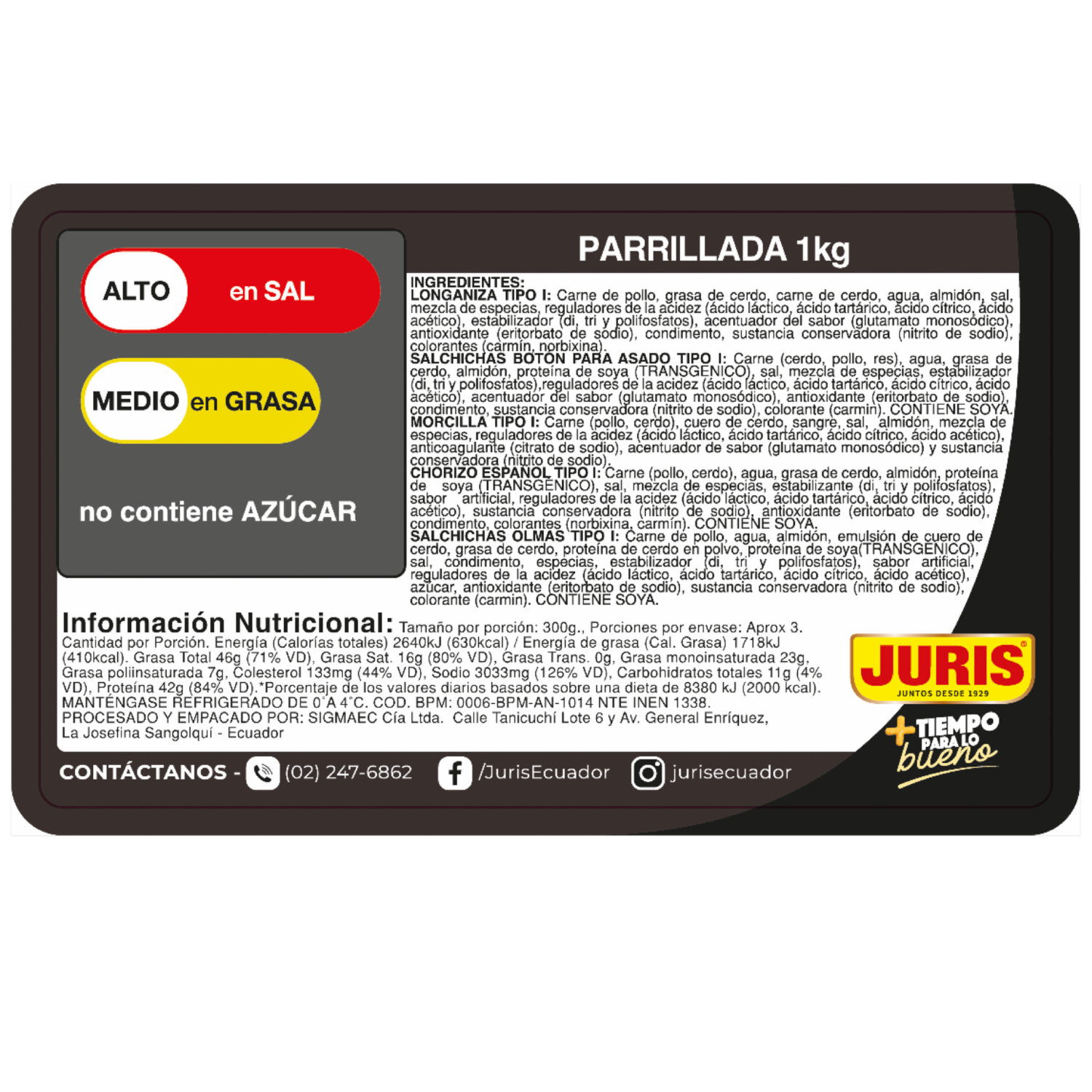 Parrillada Especial JURIS 1000 G